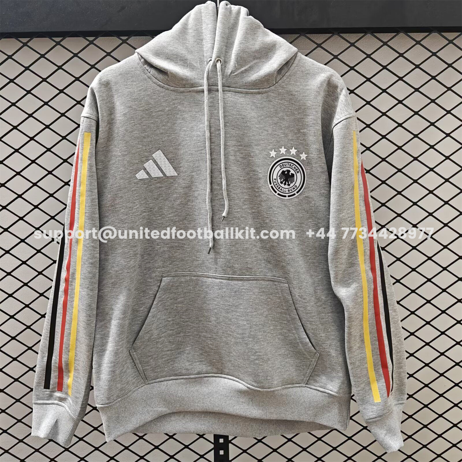 Unitedfootballkit.com | Germany 2026 Home Unisex Pullover Hoodie -Customize Name, Number and Patch | Worldwide Shipping