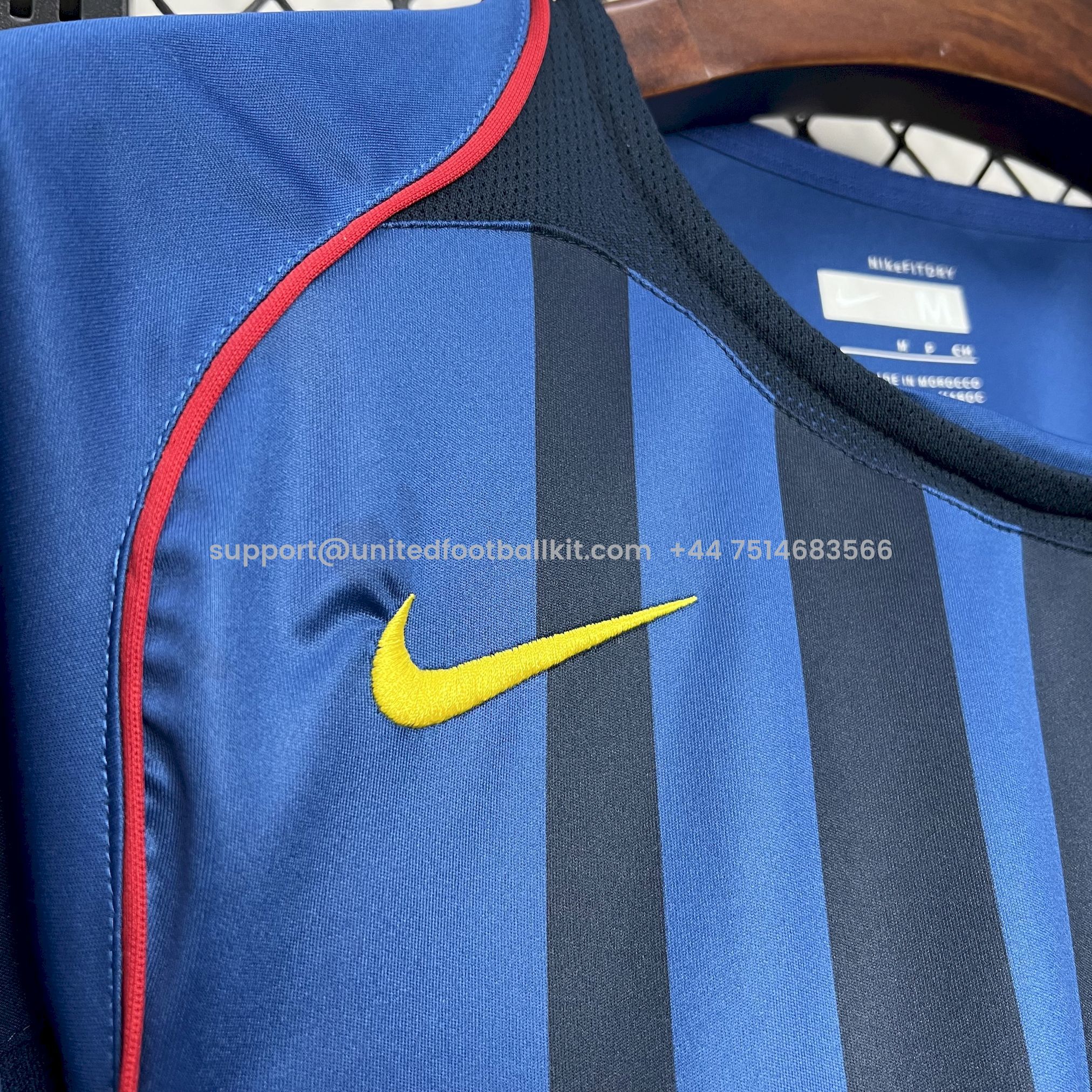 Unitedfootballkit.com | Retro Barcelona 04-05 Away Jersey -Customize Name, Number and Patch | Worldwide Shipping