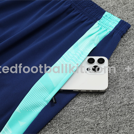 Unitedfootballkit.com | Arsenal 24-25 Long Sleeve Training Set - Lake Blue -Customize Name, Number and Patch | Worldwide Shipping