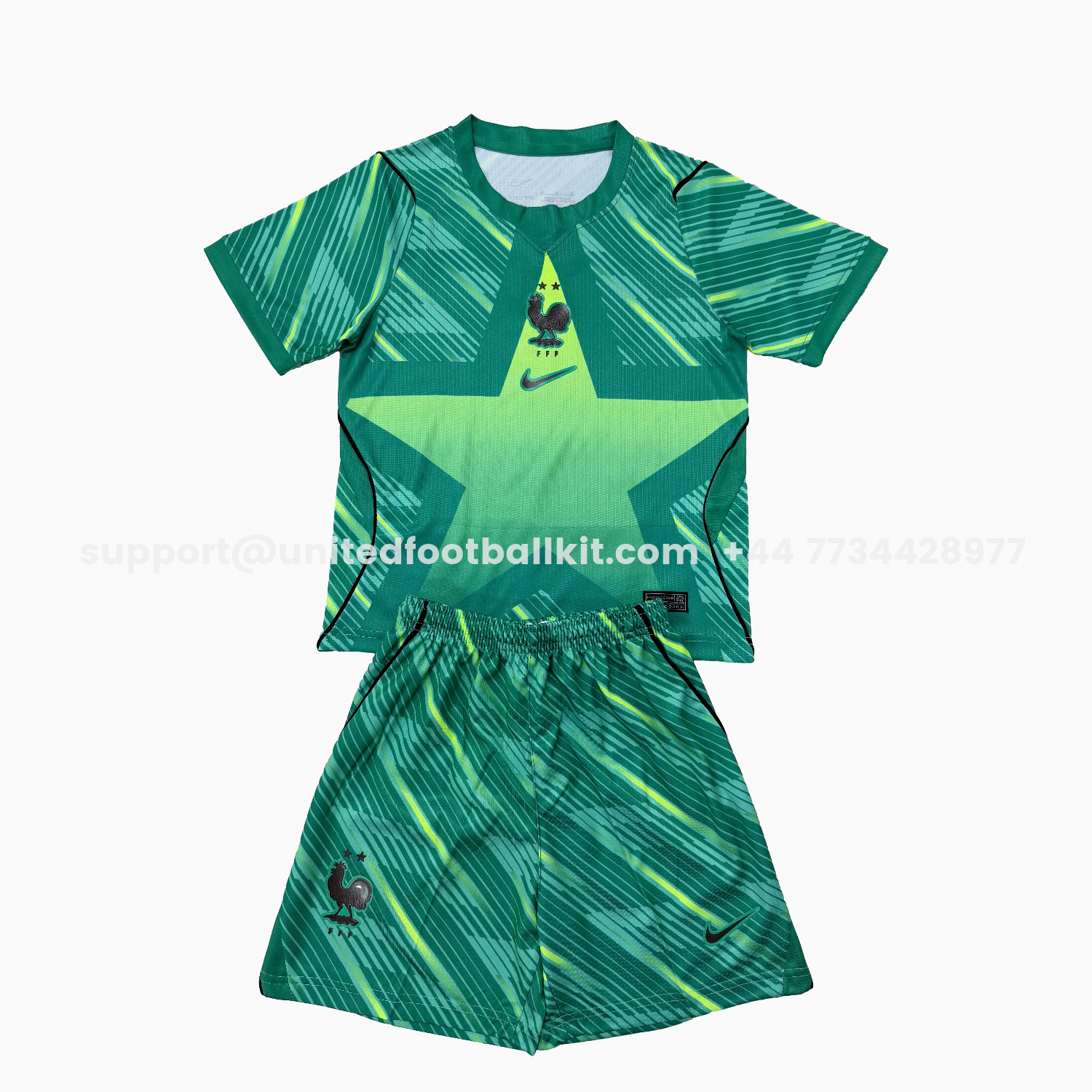 Unitedfootballkit.com | France 2026 Green Goalkeeper Men's Adult Jersey Set - Fans Version -Customize Name, Number and Patch | Worldwide Shipping