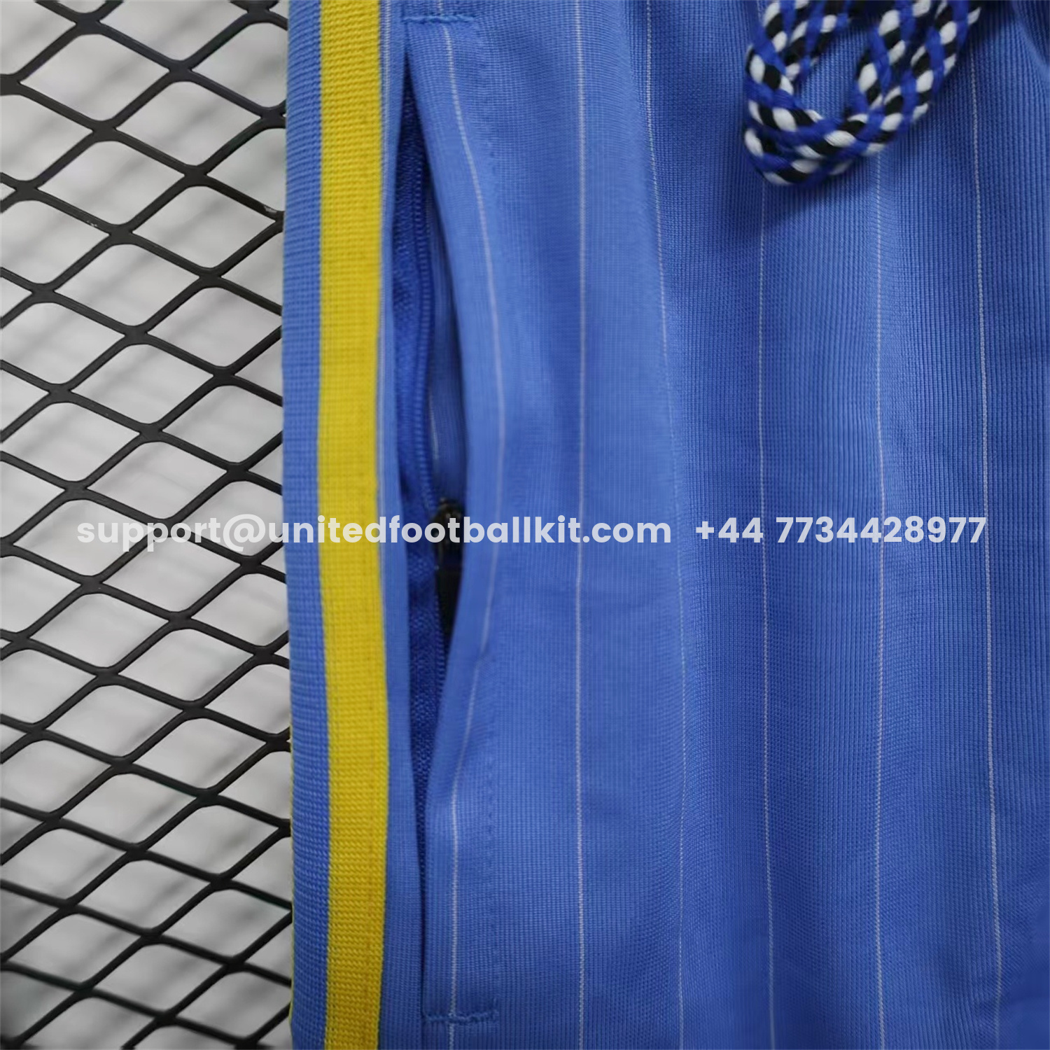 Unitedfootballkit.com | Manchester United 25-26 Trefoil Blue Travel Shorts - Player Version -Customize Name, Number and Patch | Worldwide Shipping