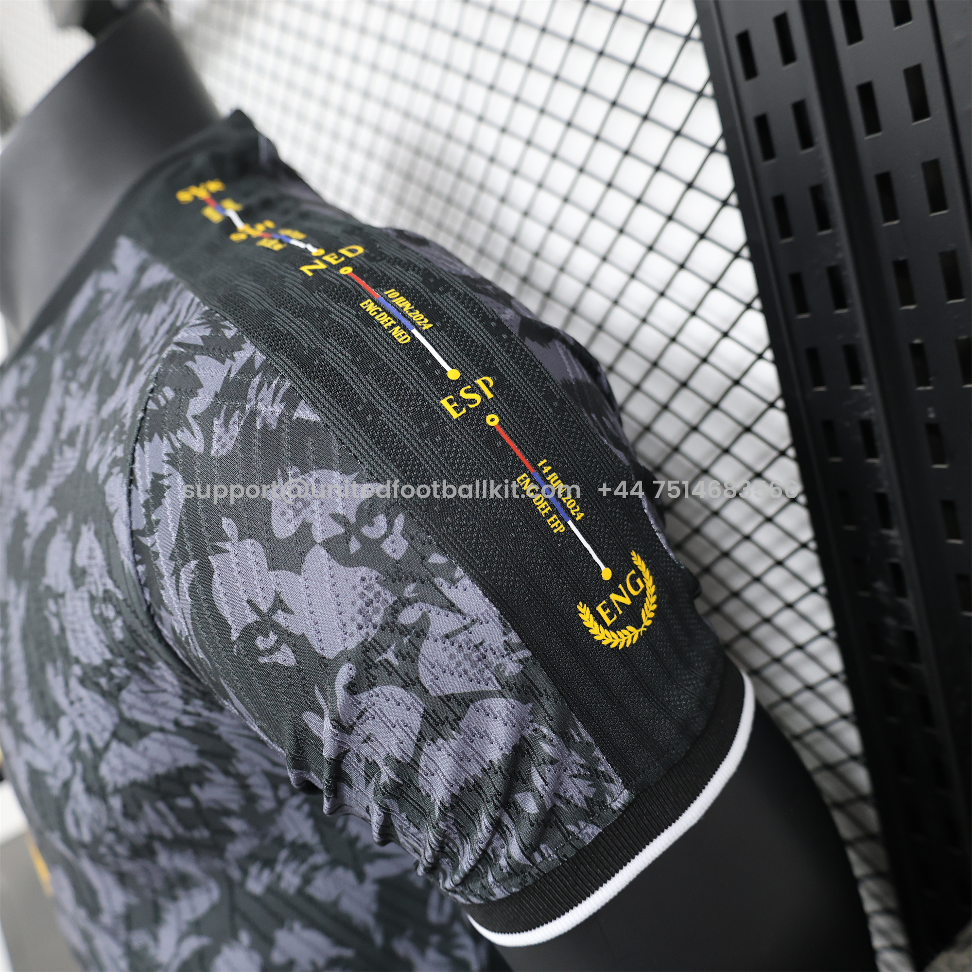 Unitedfootballkit.com | England 2024 Black The Lions Special Edition Jersey - Player Version -Customize Name, Number and Patch | Worldwide Shipping