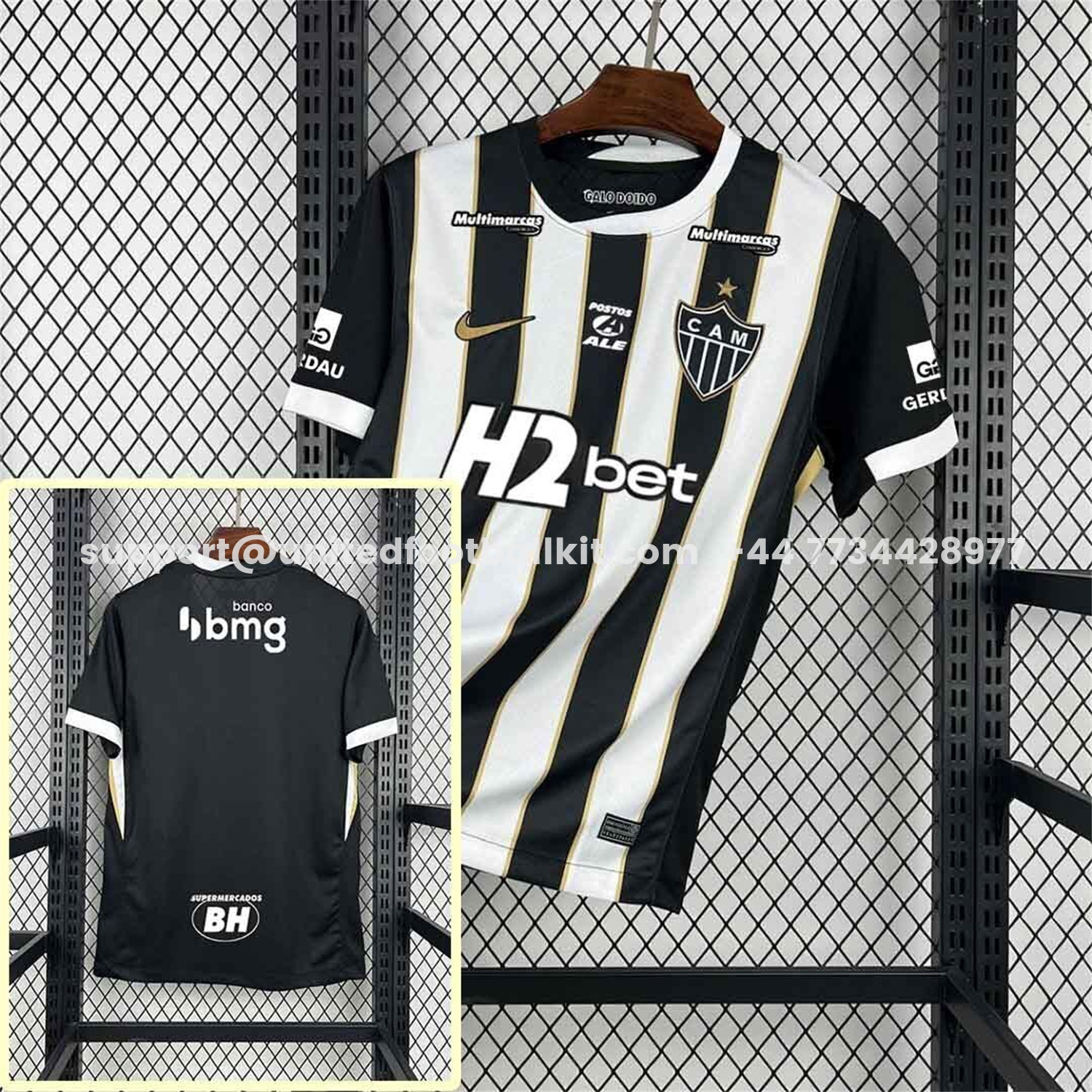 Unitedfootballkit.com | Atletico Mineiro 26-27 Home Jersey With All Sponsors - Fans Version -Customize Name, Number and Patch | Worldwide Shipping