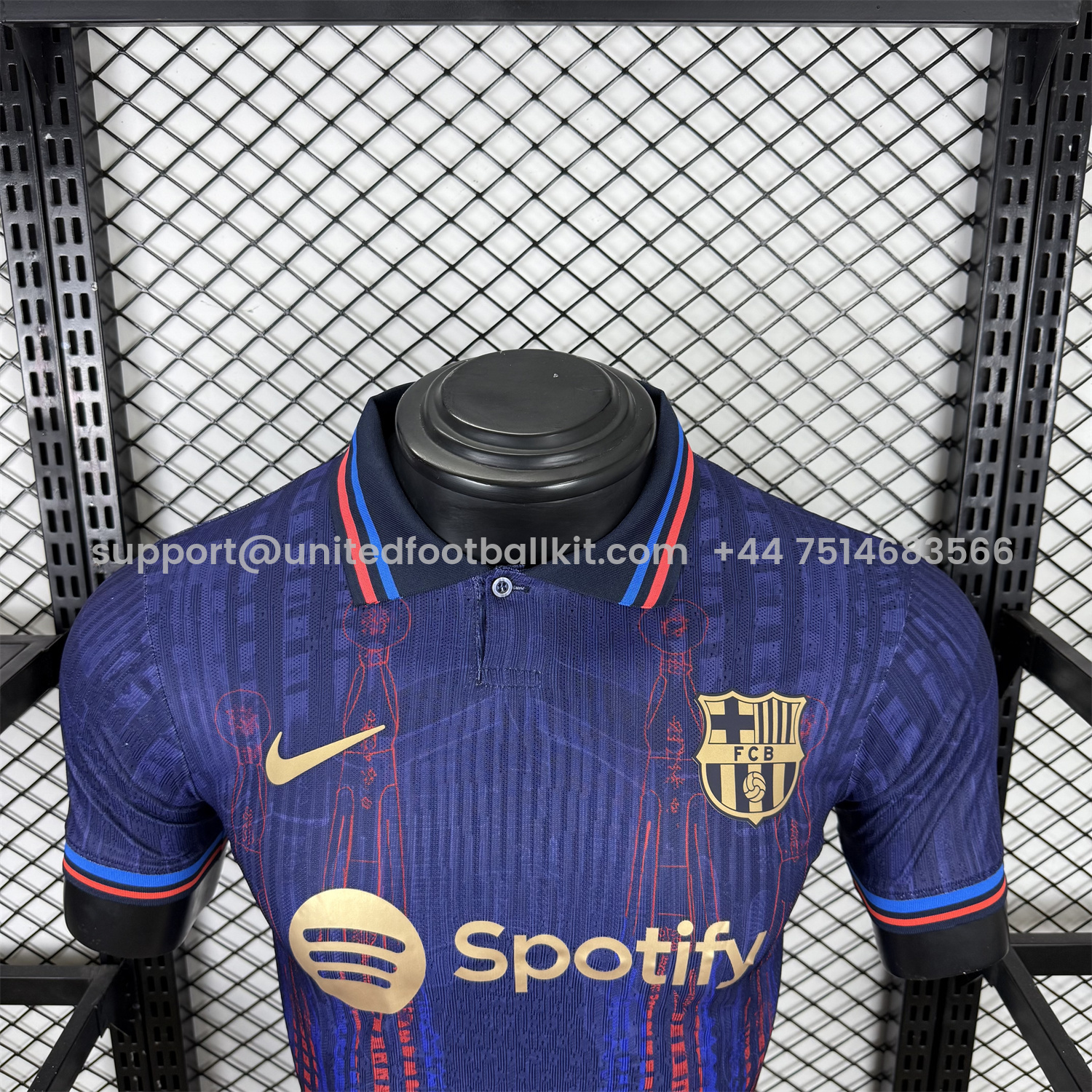 Unitedfootballkit.com | Barcelona 25-26 Sagrada Família Blue Special Edition Jersey - Player Version -Customize Name, Number and Patch | Worldwide Shipping