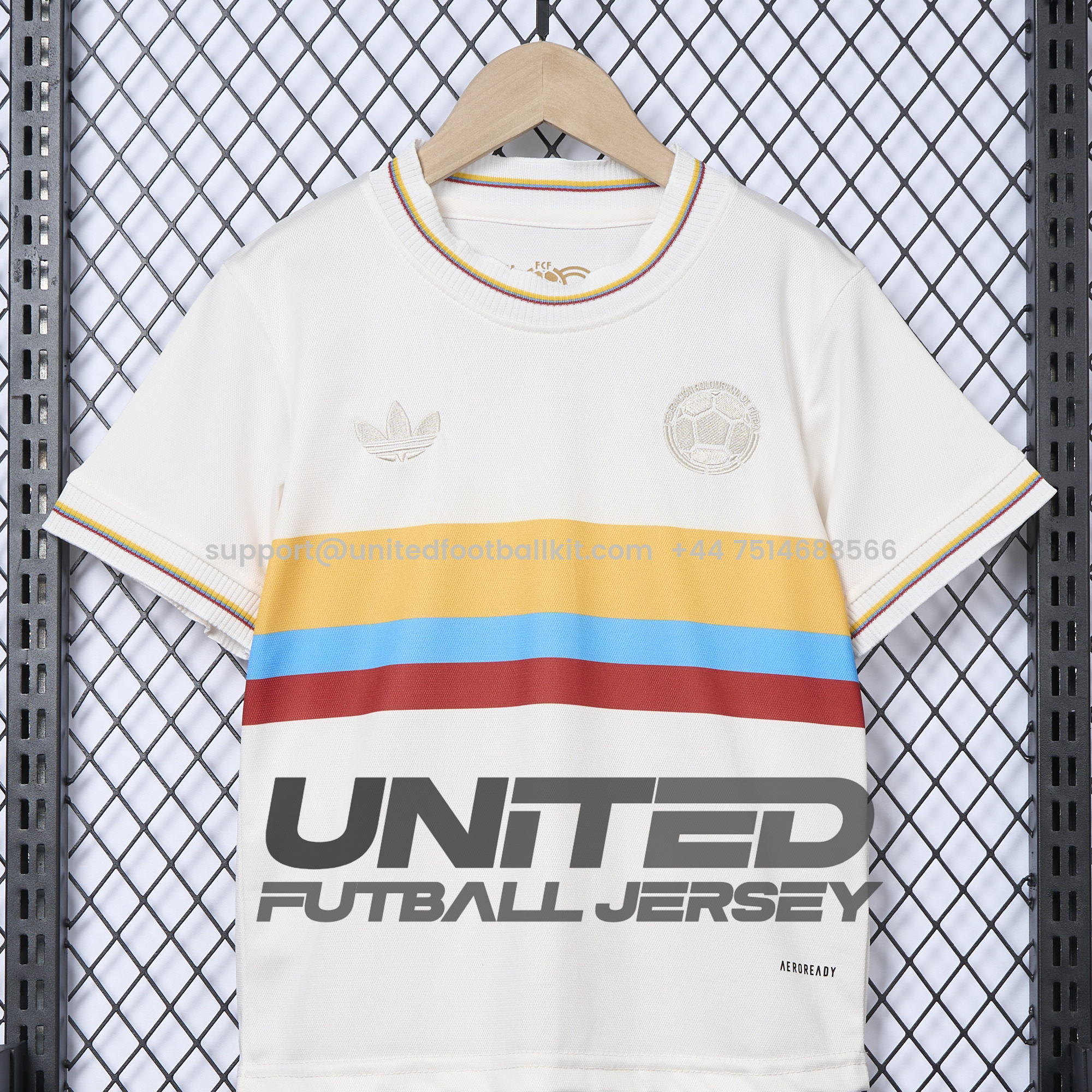 Unitedfootballkit.com | Colombia 2024 100th Anniversary Kids Kit -Customize Name, Number and Patch | Worldwide Shipping