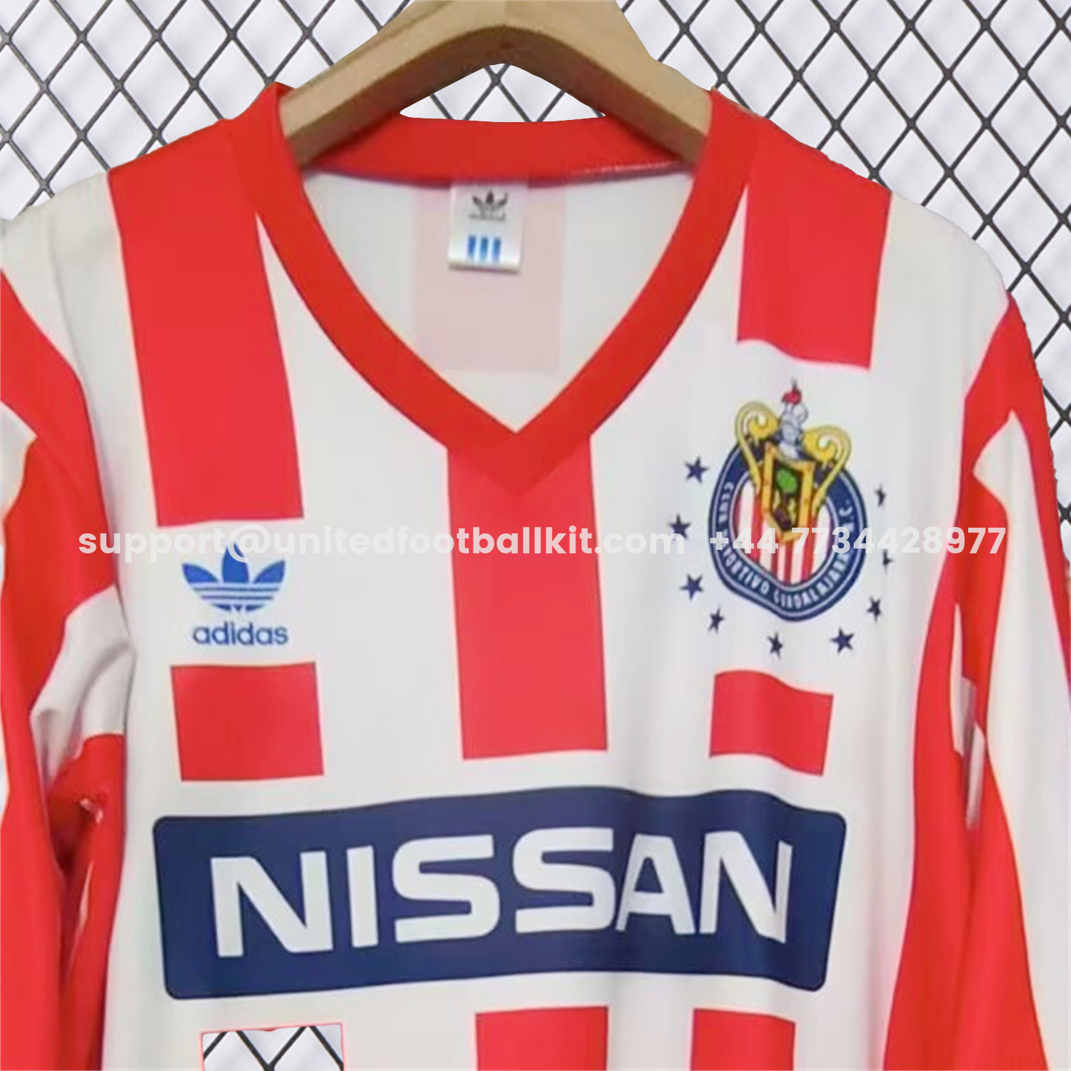 Unitedfootballkit.com | Retro Chivas de Guadalajara 1990-91 Home Long Sleeves Jersey -Customize Name, Number and Patch | Worldwide Shipping
