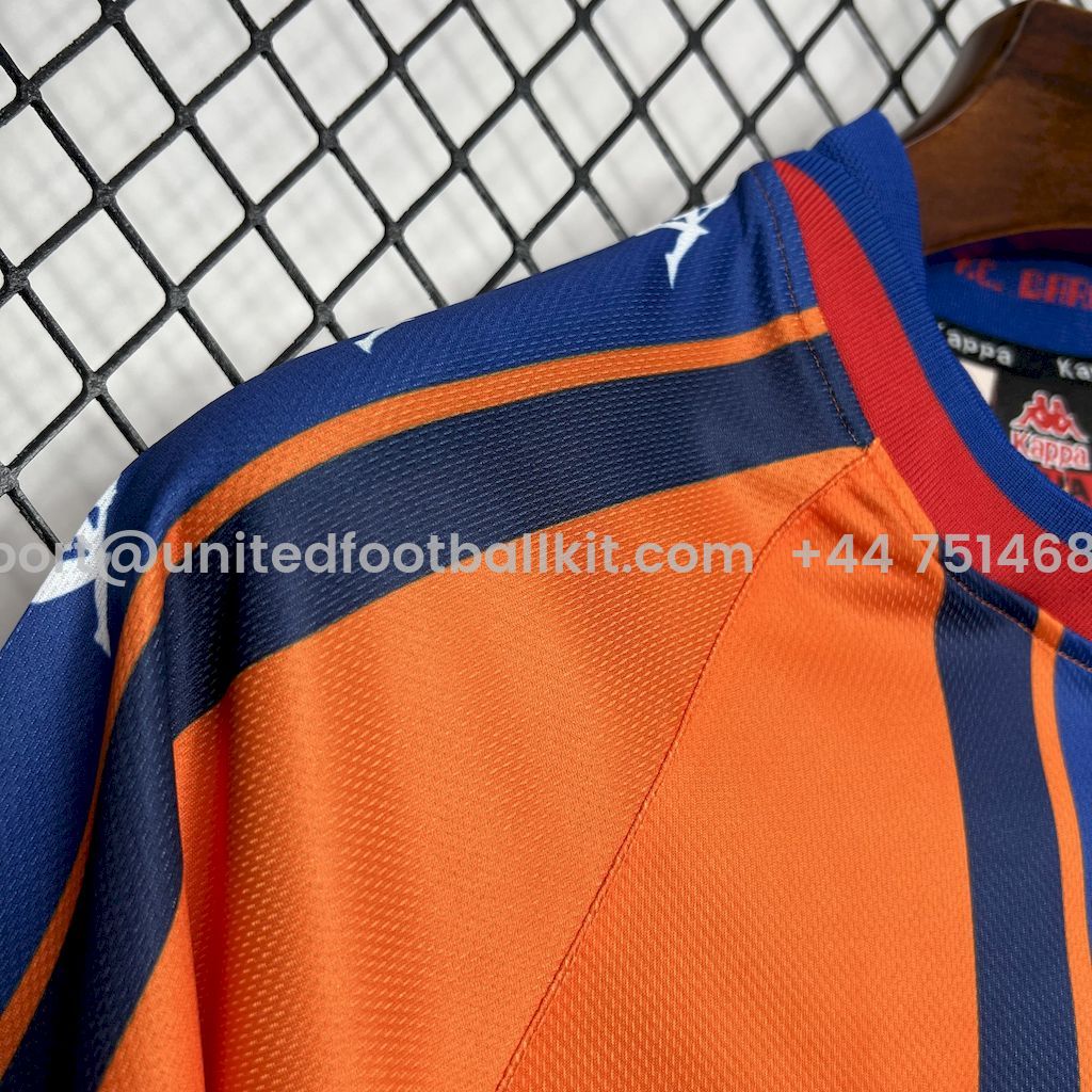 Unitedfootballkit.com | Retro Barcelona 1997-98 Away Jersey -Customize Name, Number and Patch | Worldwide Shipping