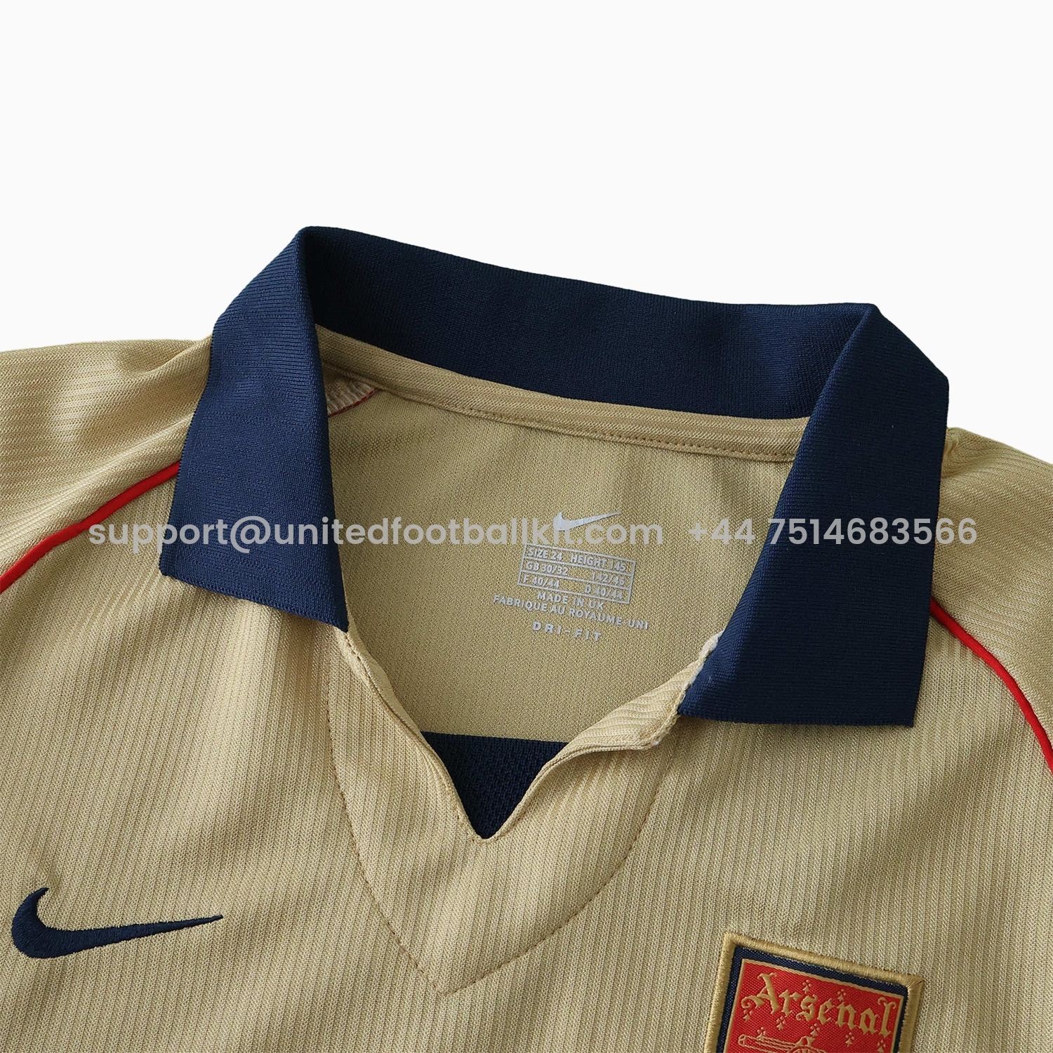Unitedfootballkit.com | Retro Arsenal 2001-02 Away Kids Kit -Customize Name, Number and Patch | Worldwide Shipping