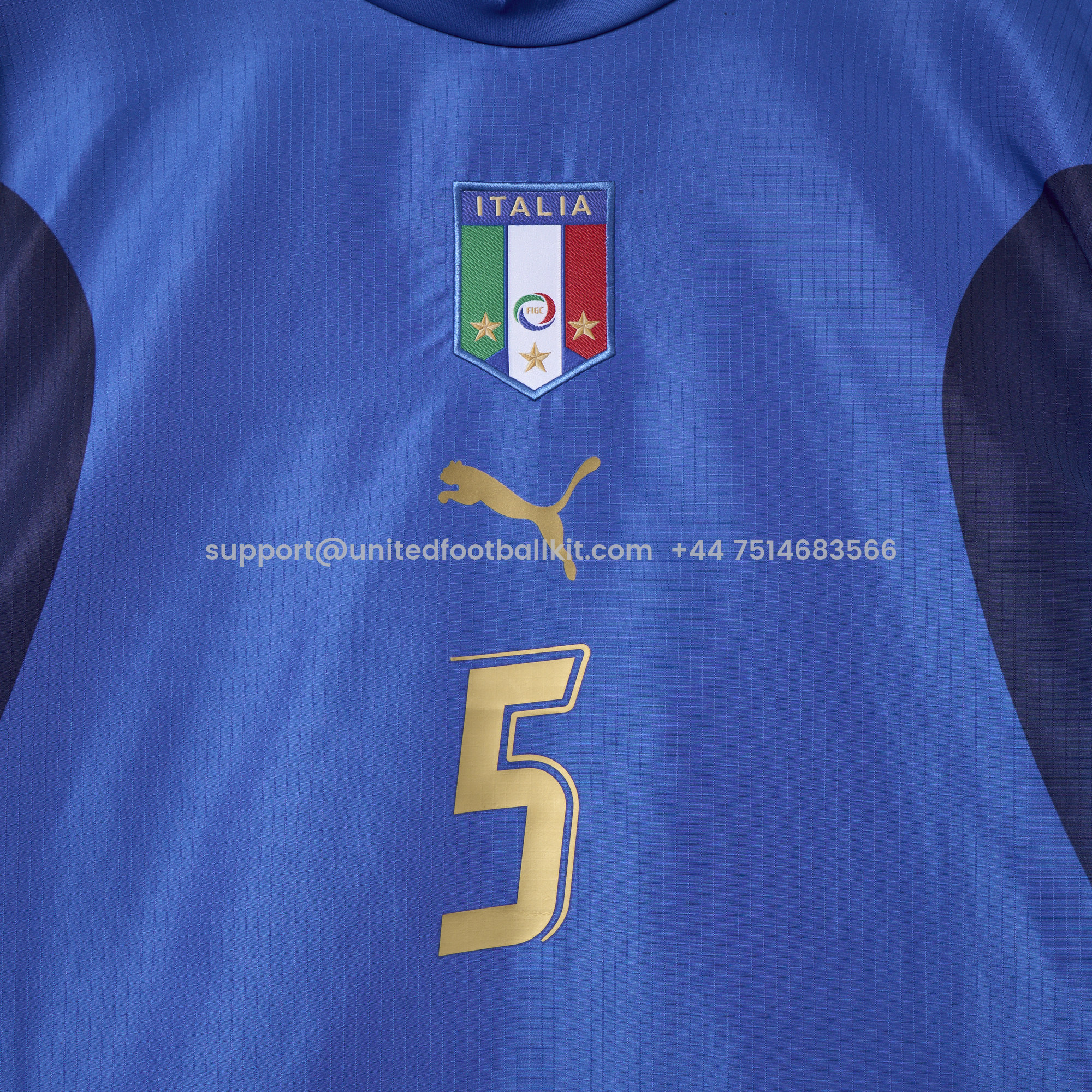 Unitedfootballkit.com | Retro Italy 2006 Home Stadium Jersey -Customize Name, Number and Patch | Worldwide Shipping