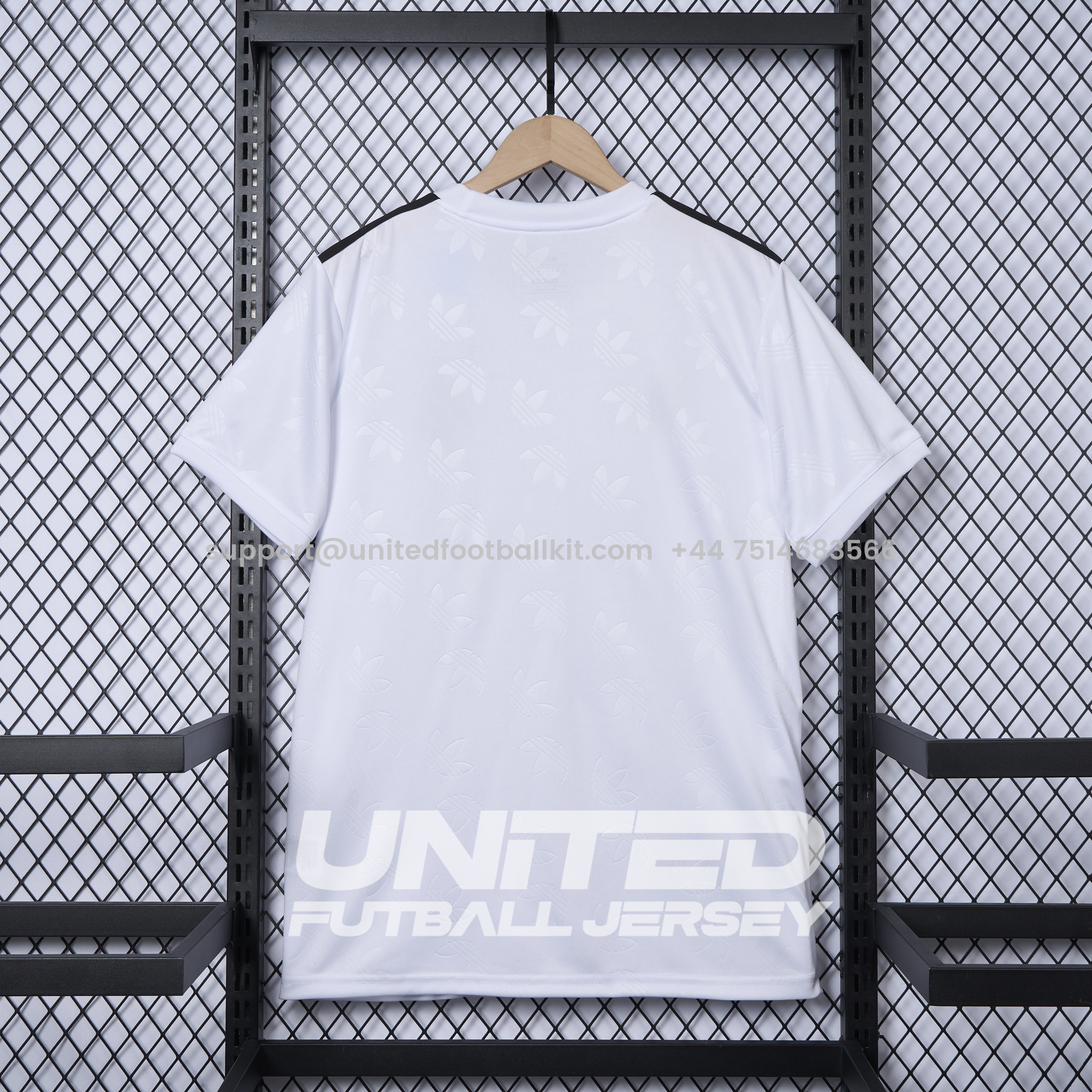 Unitedfootballkit.com | Real Madrid 24-25 Trefoil White Jersey - Fans Version -Customize Name, Number and Patch | Worldwide Shipping