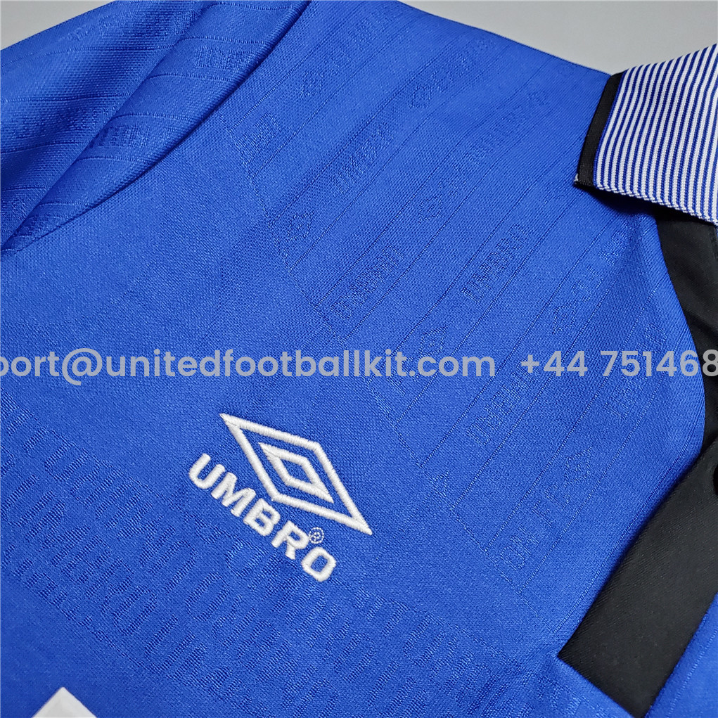 Unitedfootballkit.com | Retro Everton 1995 FA Cup Final Jersey -Customize Name, Number and Patch | Worldwide Shipping