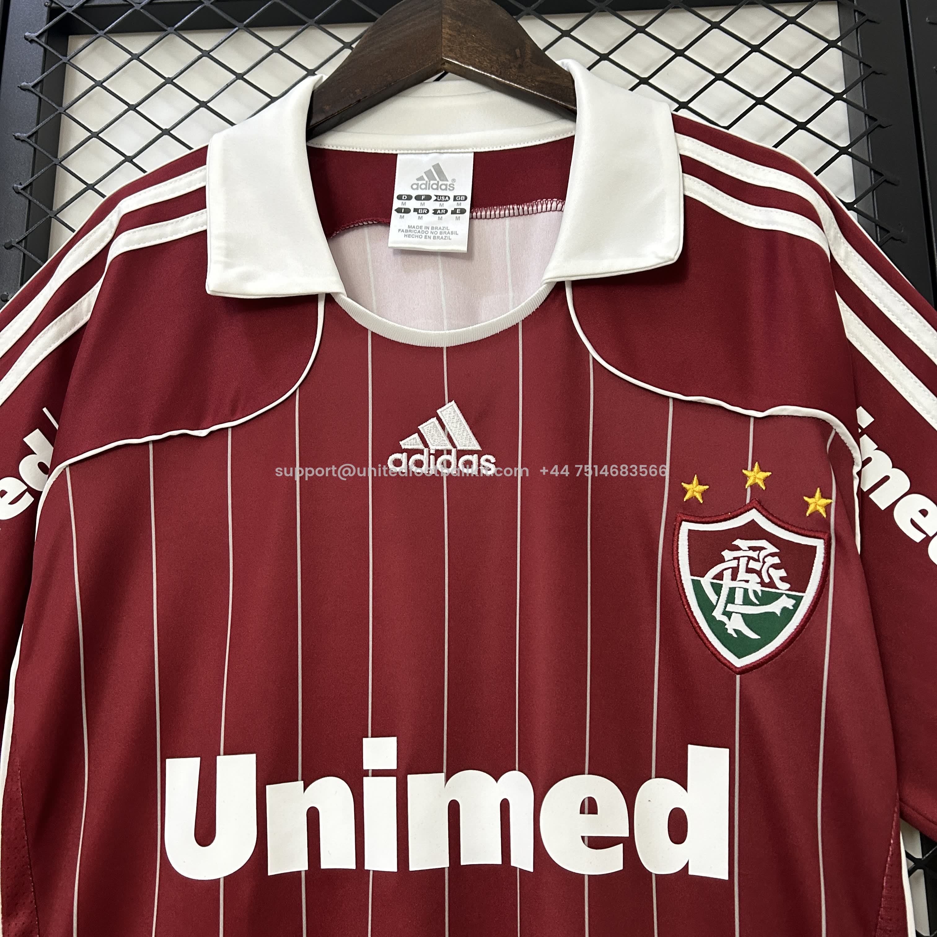 Unitedfootballkit.com | Retro Fluminense 2007-08 Third Jersey -Customize Name, Number and Patch | Worldwide Shipping
