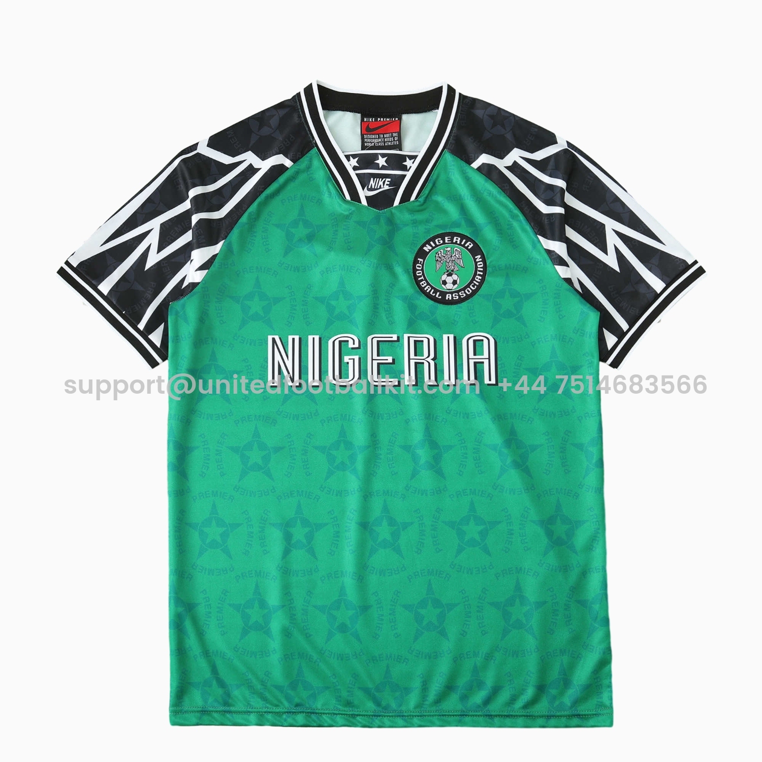 Unitedfootballkit.com | Retro Nigeria 1994-95 Home Jersey -Customize Name, Number and Patch | Worldwide Shipping