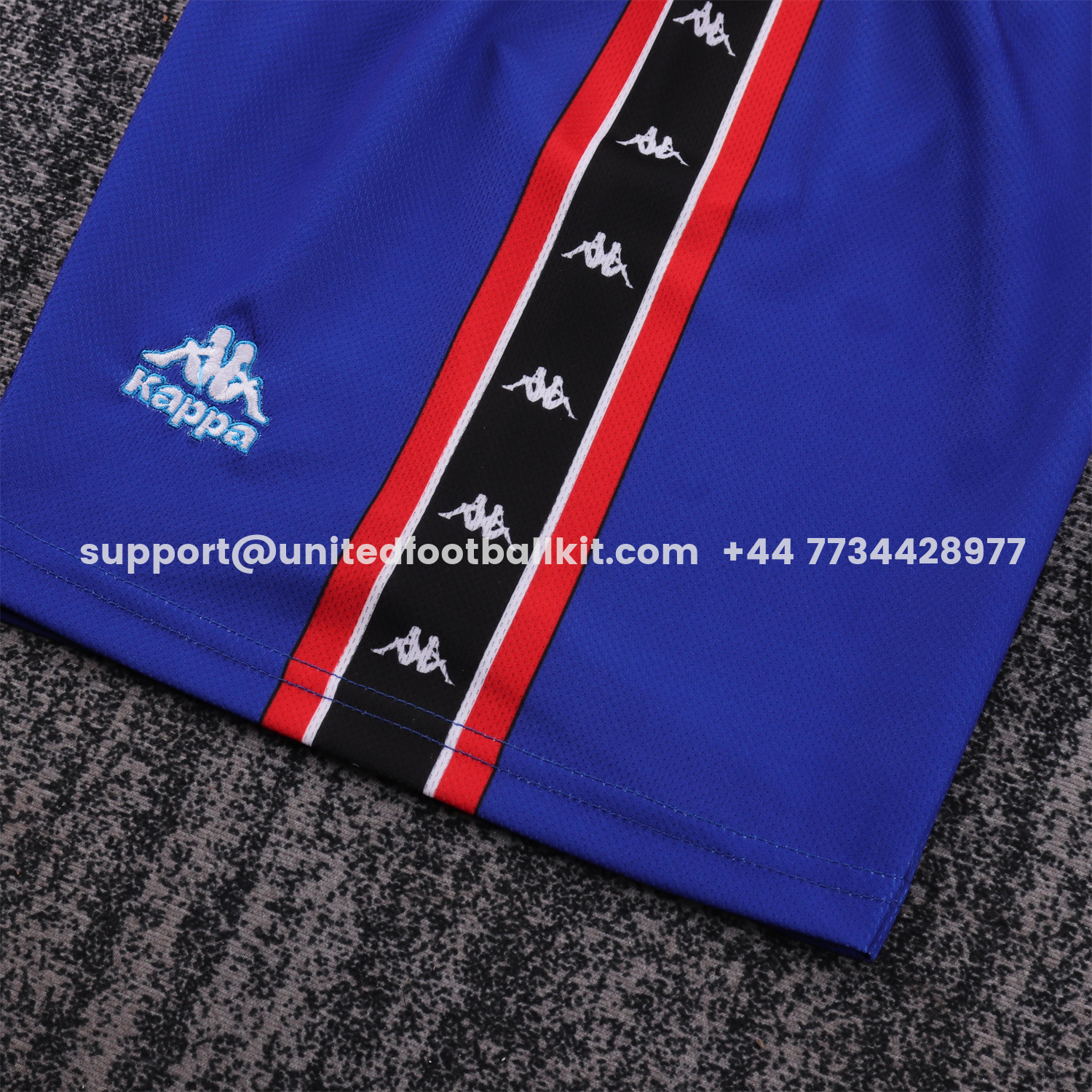 Unitedfootballkit.com | Retro Barcelona 1997-98 Home Kids Kit -Customize Name, Number and Patch | Worldwide Shipping