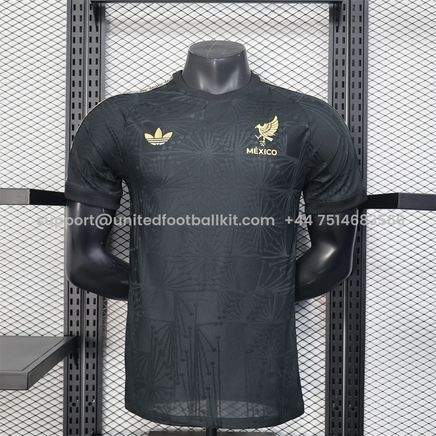 Unitedfootballkit.com | Mexico 2025 Gold Cup Black Special Edition Jersey - Player Version -Customize Name, Number and Patch | Worldwide Shipping