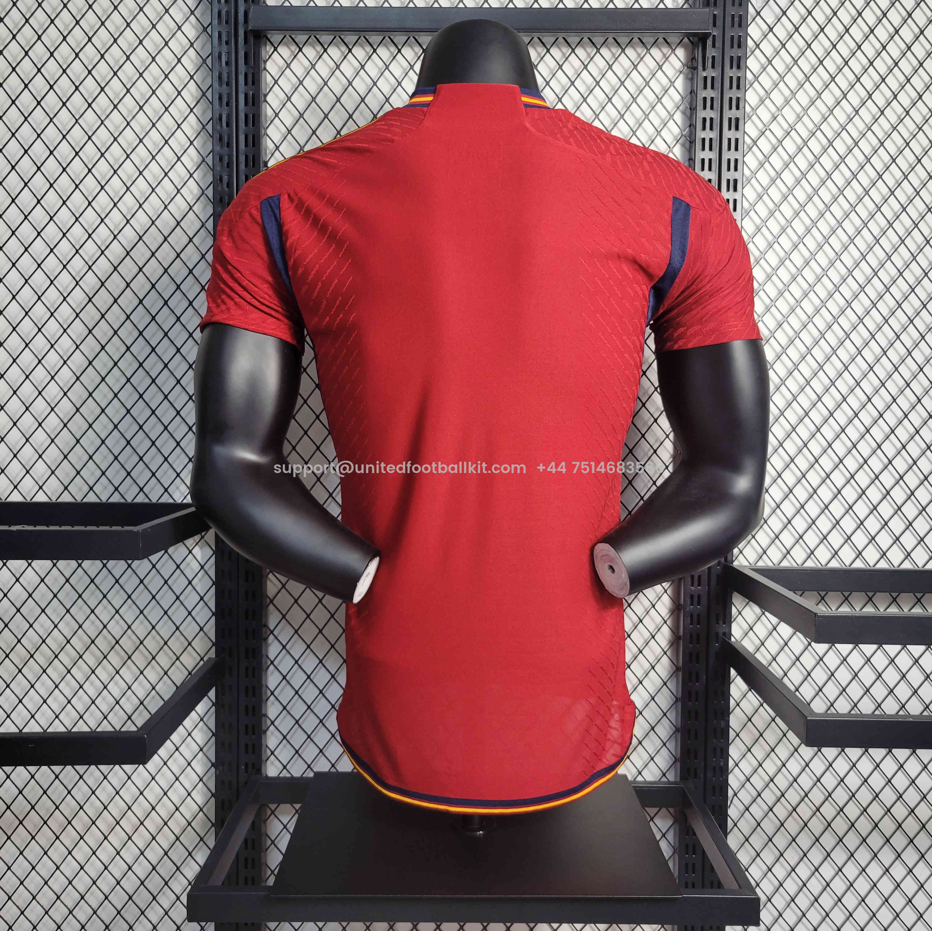 Unitedfootballkit.com | Spain 22-23 Home Jersey - Player Version -Customize Name, Number and Patch | Worldwide Shipping