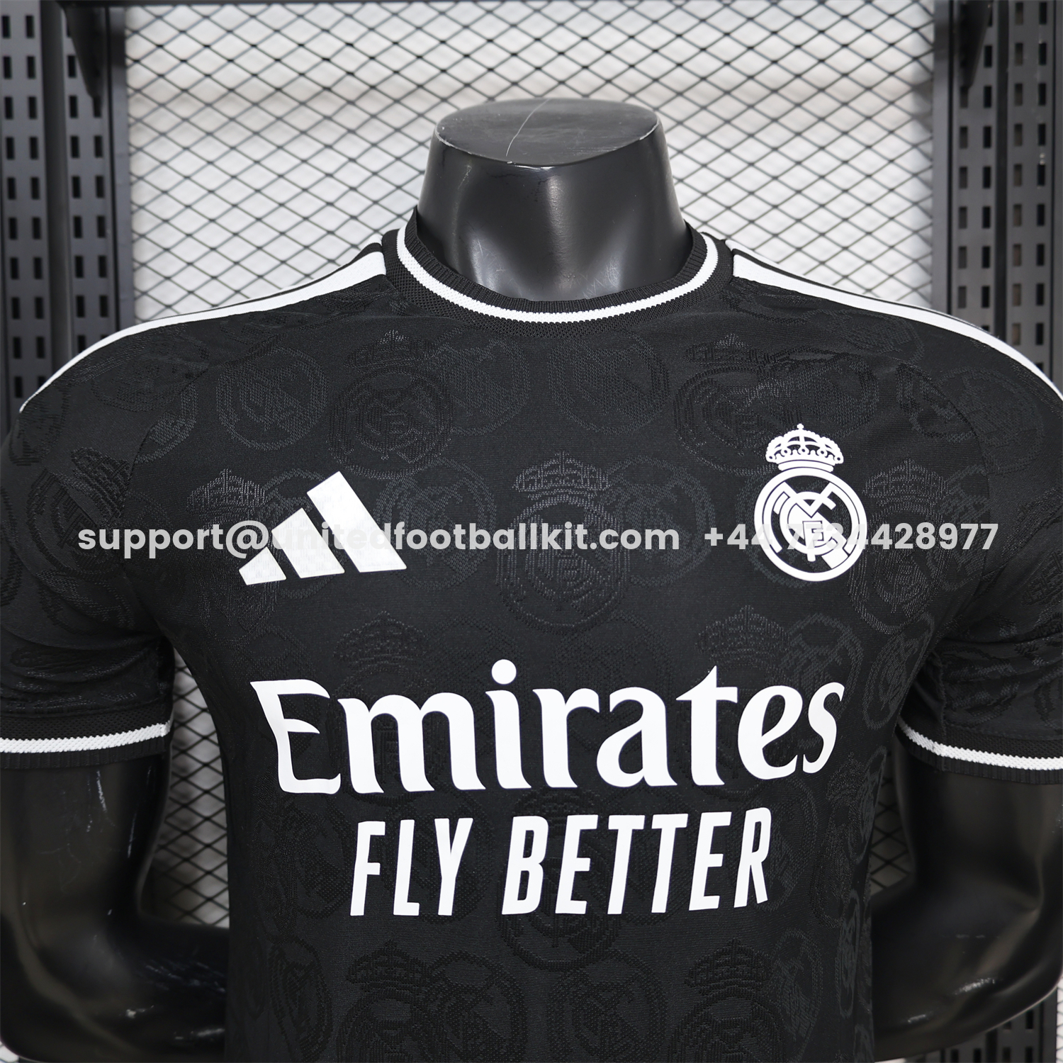 Unitedfootballkit.com | Real Madrid 25-26 Black Special Jersey - Player Version -Customize Name, Number and Patch | Worldwide Shipping