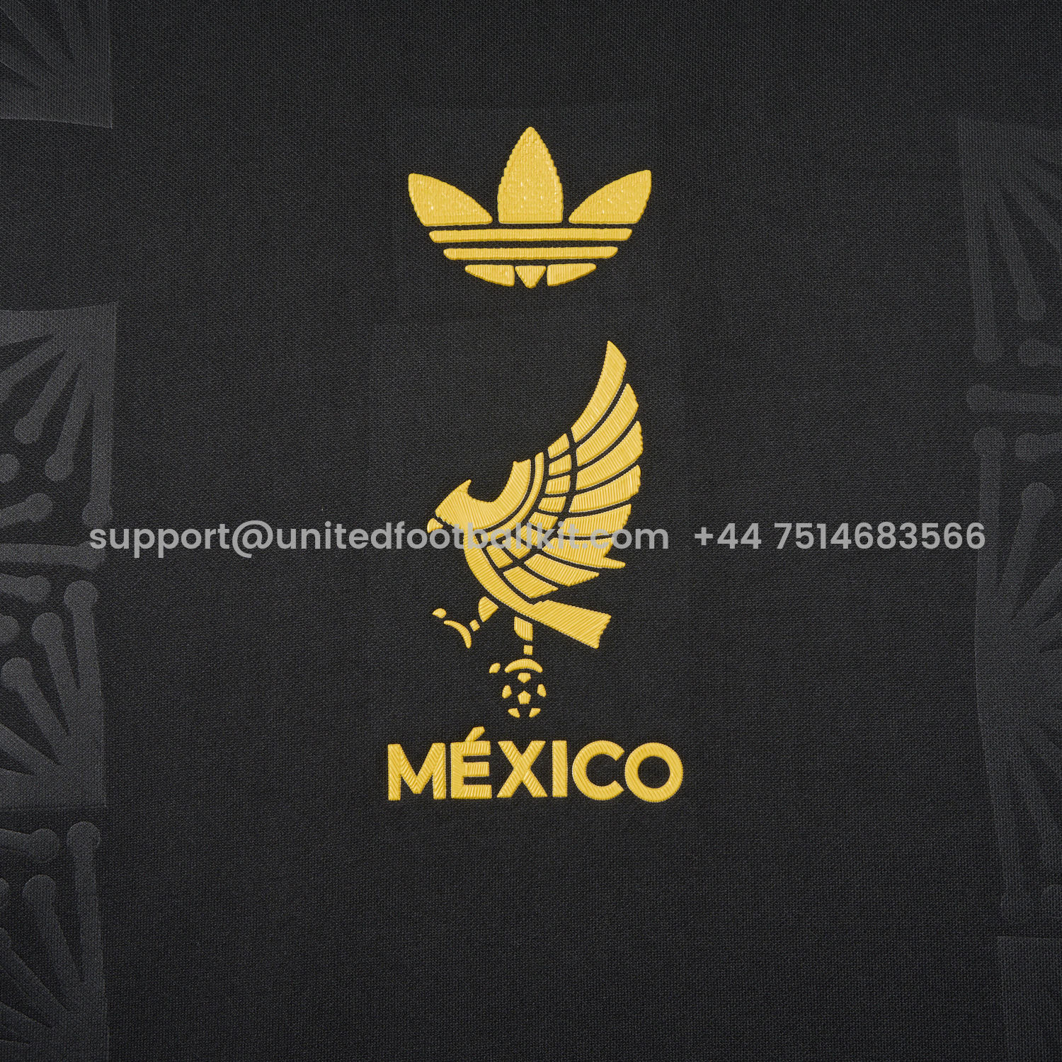 Unitedfootballkit.com | Mexico 2025 Gold Cup Home Black Jersey - Fans Version -Customize Name, Number and Patch | Worldwide Shipping