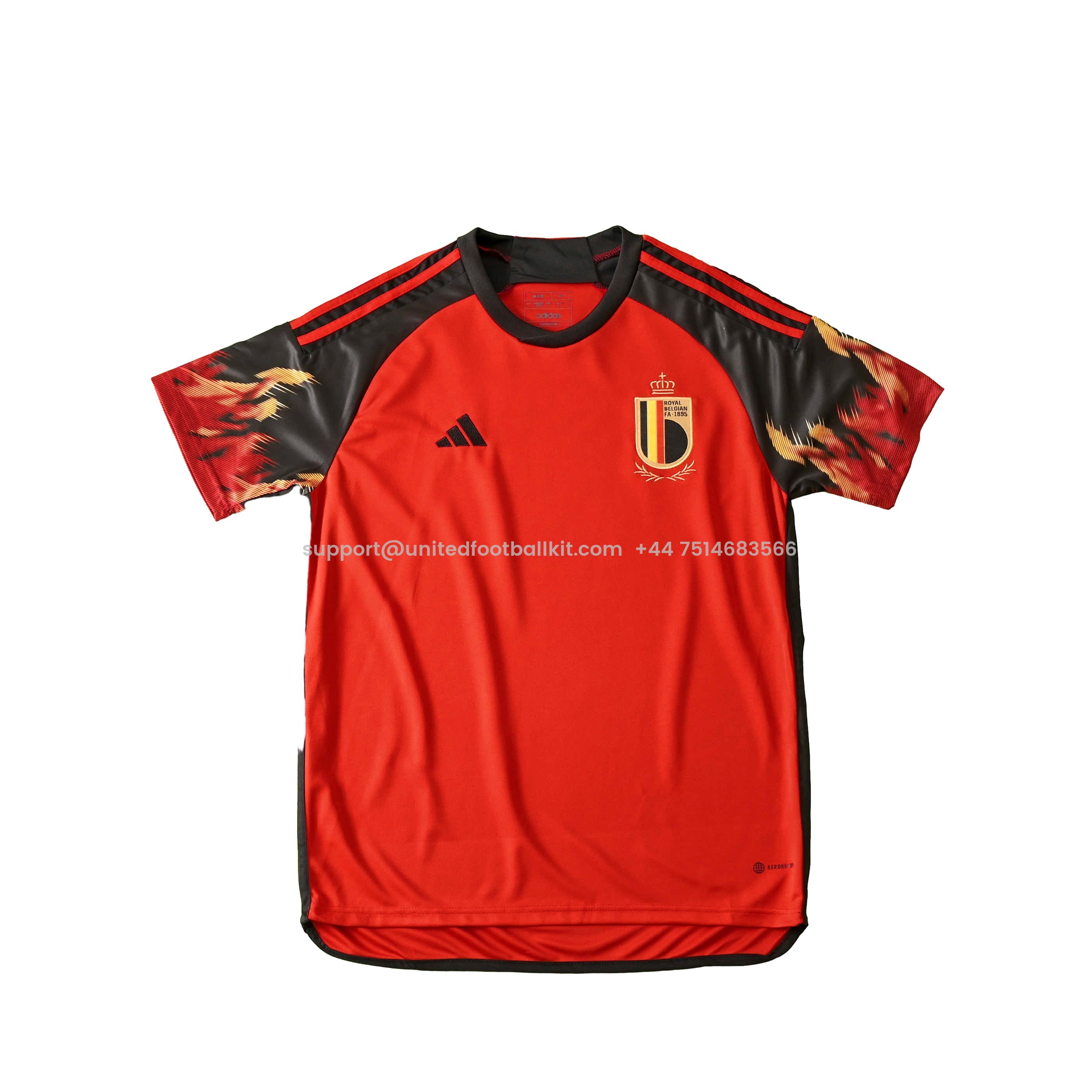Unitedfootballkit.com | Belgium 2022 Home Stadium Jersey - Fans Version -Customize Name, Number and Patch | Worldwide Shipping