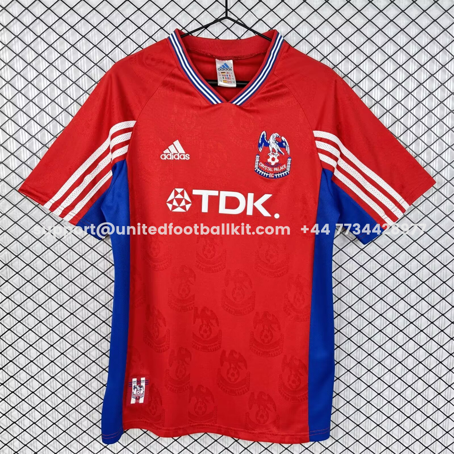 Unitedfootballkit.com | Retro Crystal Palace 1998-99 Home Jersey -Customize Name, Number and Patch | Worldwide Shipping