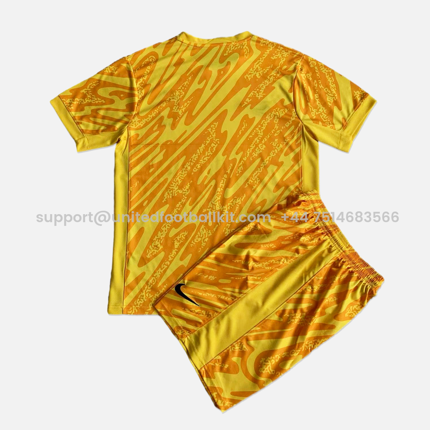Unitedfootballkit.com | France 2024 Yellow Goalkeeper Kids Kit -Customize Name, Number and Patch | Worldwide Shipping