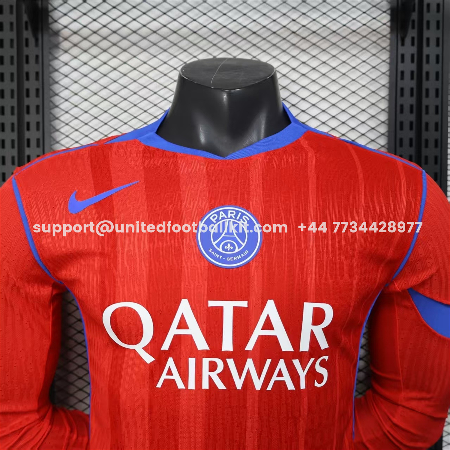 Unitedfootballkit.com | Paris Saint-Germain PSG 25-26 Third Long Sleeves Jersey - Player Version -Customize Name, Number and Patch | Worldwide Shipping