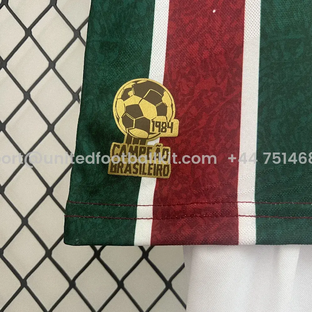 Unitedfootballkit.com | Fluminense 24-25 Home Kids Kit -Customize Name, Number and Patch | Worldwide Shipping