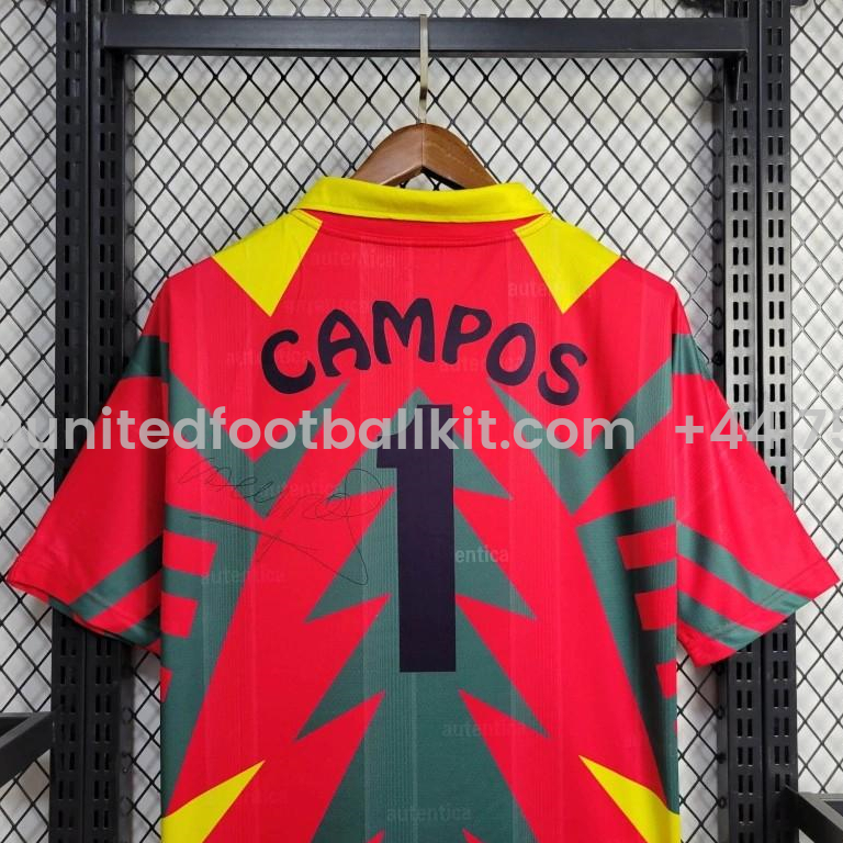 Unitedfootballkit.com | Retro Mexico 1998 World Cup Goalkeeper Red Jersey -Customize Name, Number and Patch | Worldwide Shipping