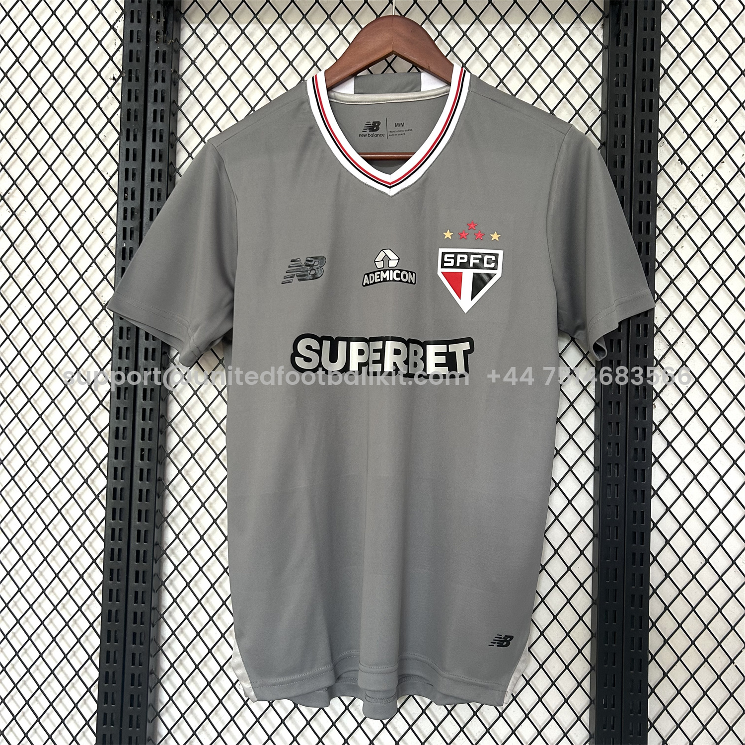 Unitedfootballkit.com | Sao Paulo 25-26 Grey Special Jersey - Fans Version -Customize Name, Number and Patch | Worldwide Shipping