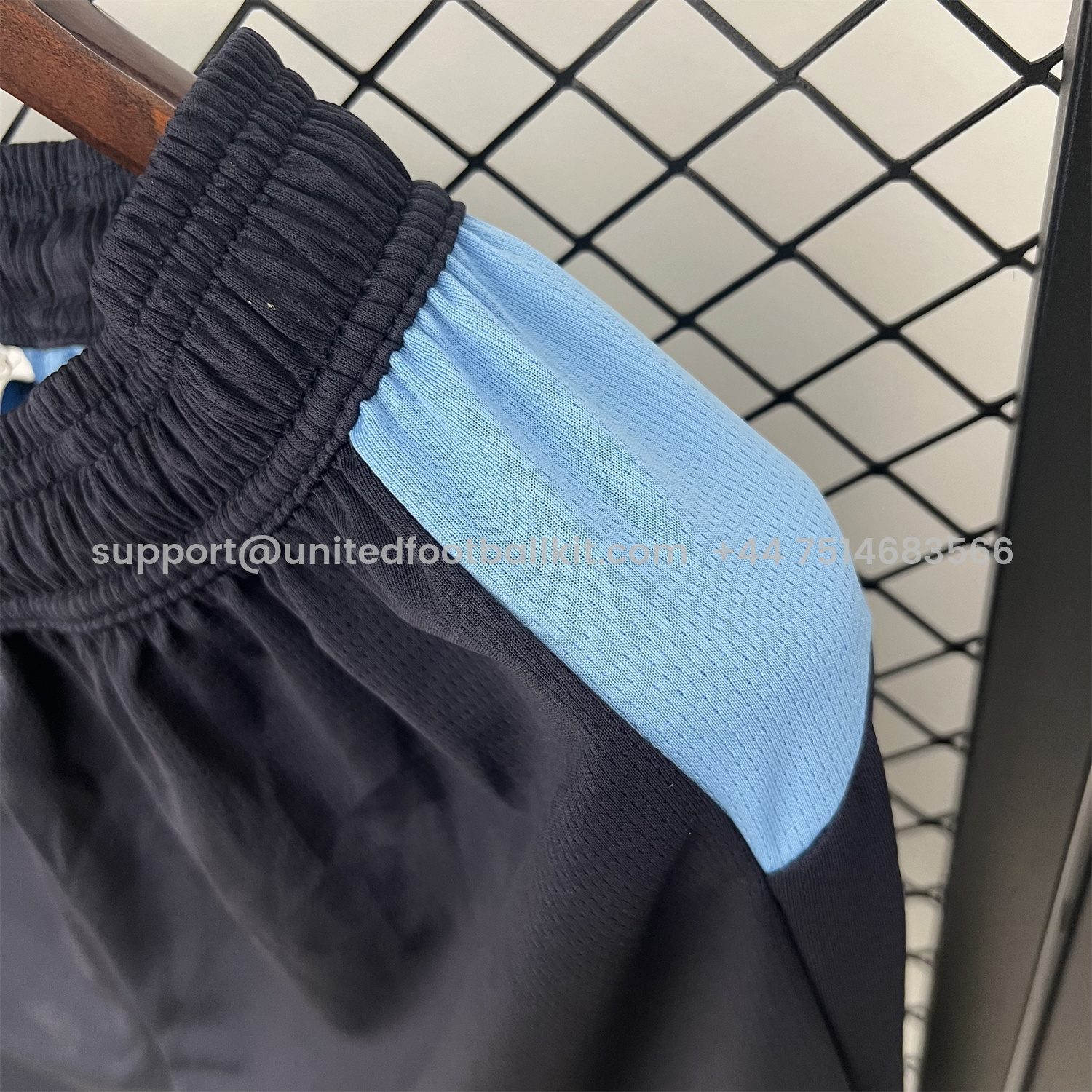 Unitedfootballkit.com | Manchester City 25-26 Deep Blue Shorts - Fans Version -Customize Name, Number and Patch | Worldwide Shipping