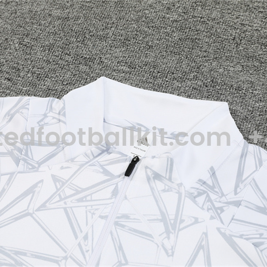 Unitedfootballkit.com | Real Madrid 24-25 Long Sleeve Training Set - White Camouflage -Customize Name, Number and Patch | Worldwide Shipping