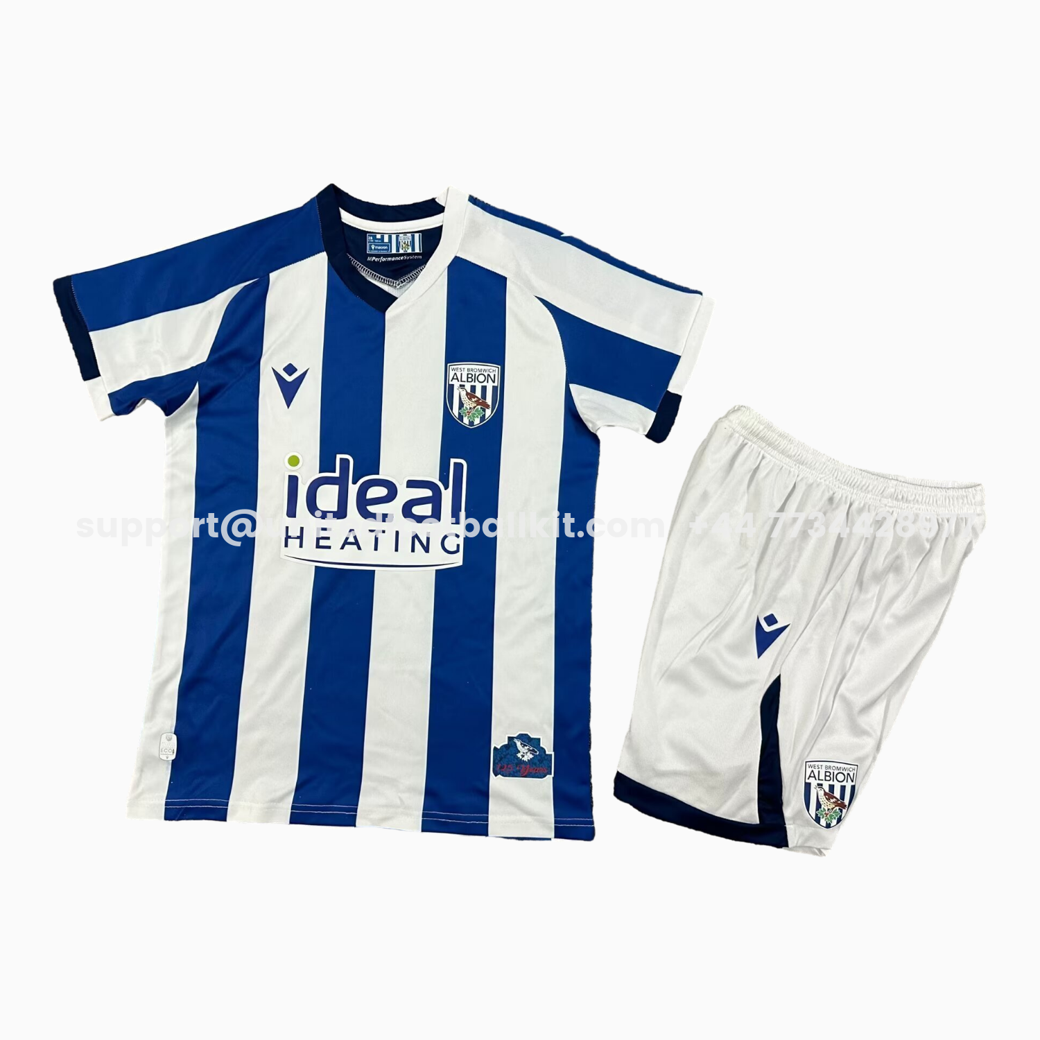 Unitedfootballkit.com | West Bromwich Albion Home Away Kids Kit -Customize Name, Number and Patch | Worldwide Shipping