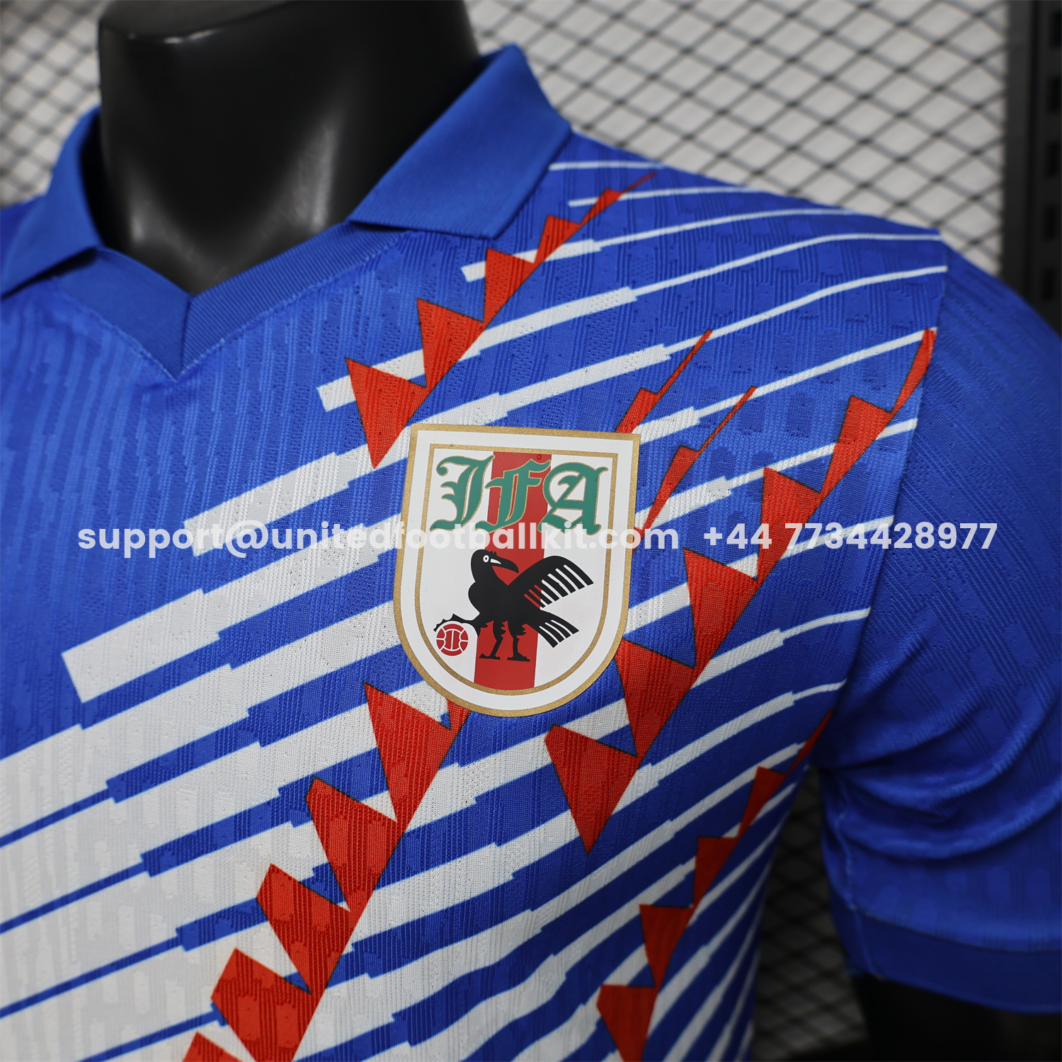 Unitedfootballkit.com | Japan 2026 Red-White Stripes Blue Special Jersey - Player Version -Customize Name, Number and Patch | Worldwide Shipping