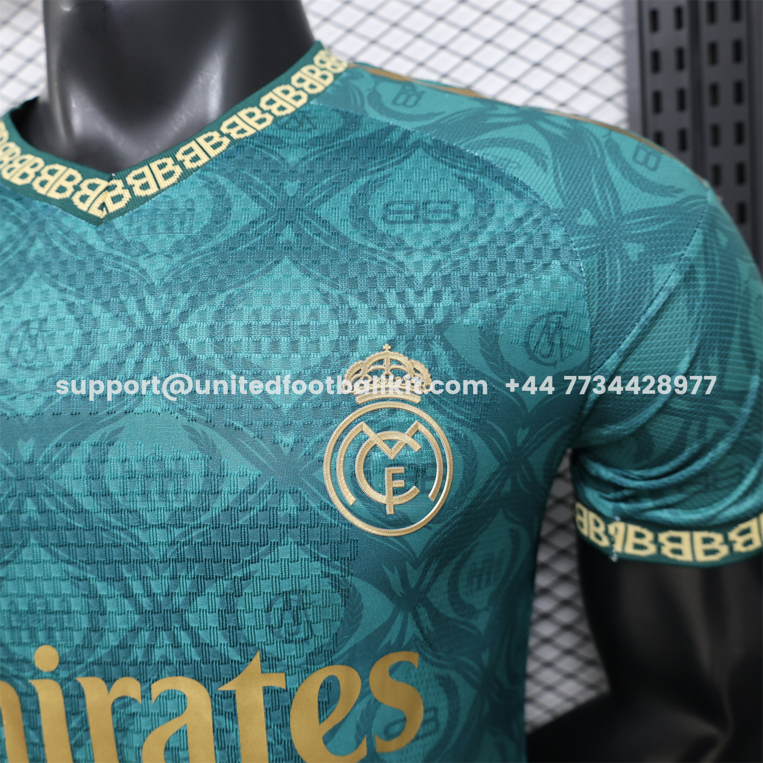 Unitedfootballkit.com | Real Madrid 25-26 Dark Green Logos Special Jersey - Player Version -Customize Name, Number and Patch | Worldwide Shipping