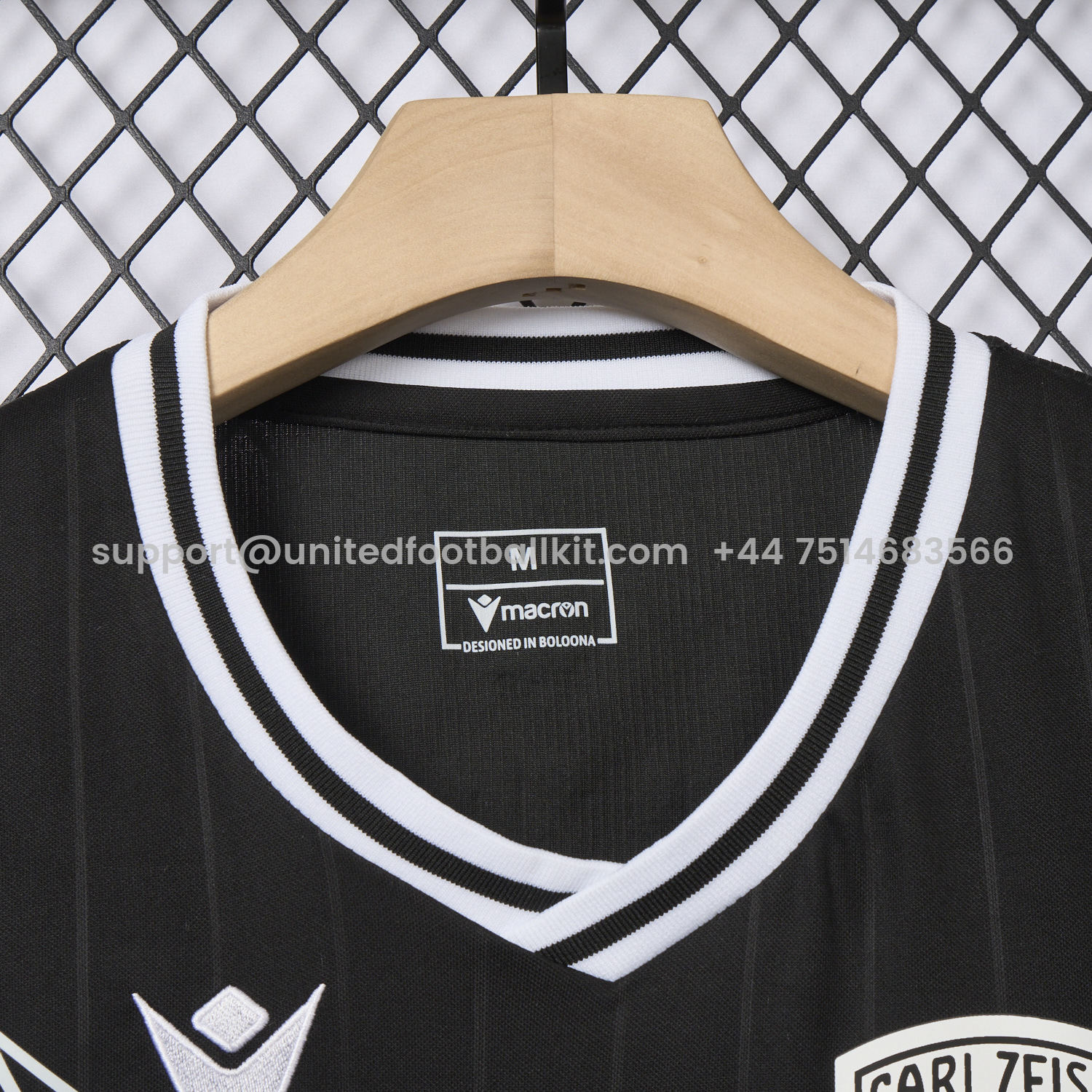 Unitedfootballkit.com | Carl Zeiss Jena 24-25 Black Pre-Match Special Jersey - Fans Version -Customize Name, Number and Patch | Worldwide Shipping