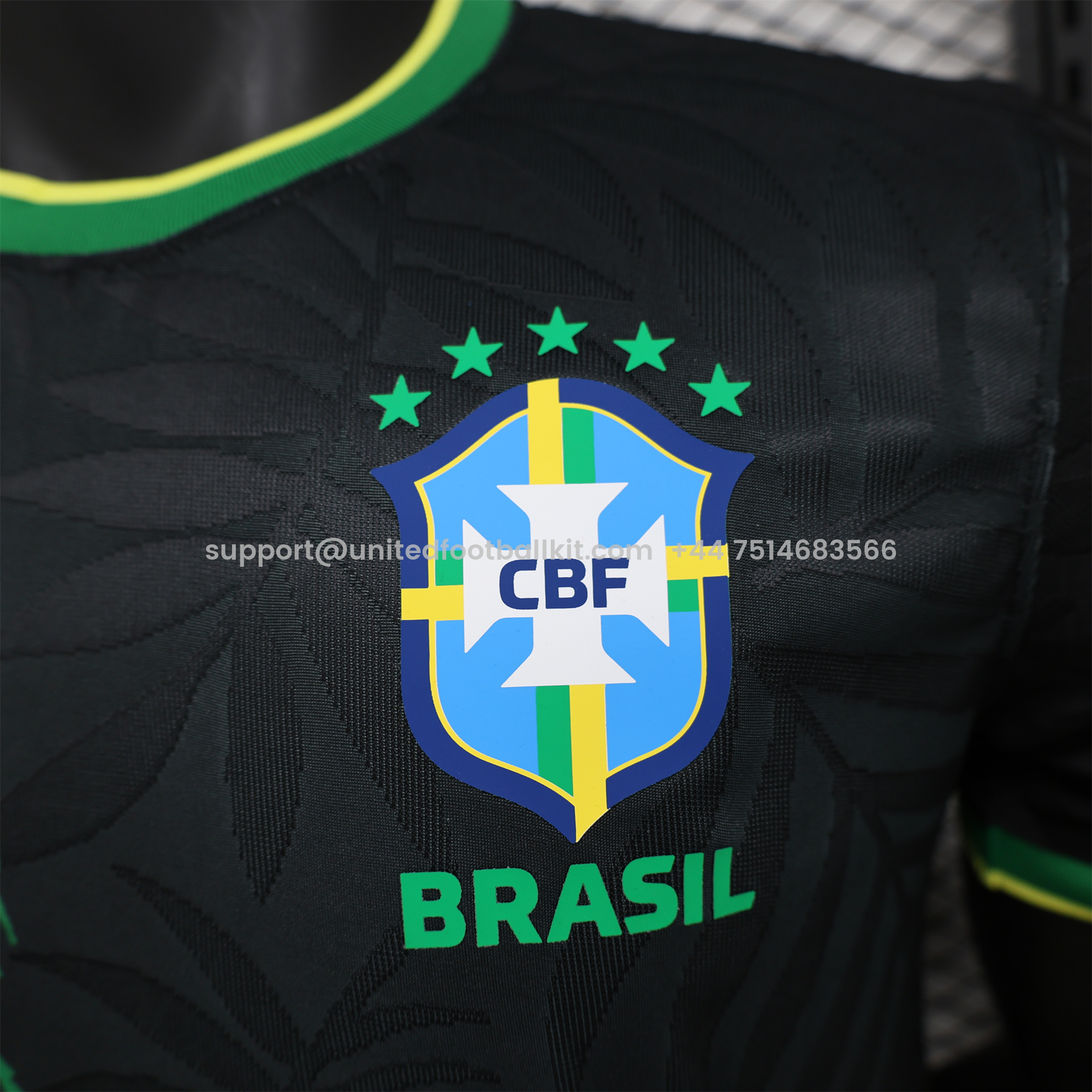 Unitedfootballkit.com | Brazil 2024 Black Dove Special Edition Jersey - Player Version -Customize Name, Number and Patch | Worldwide Shipping