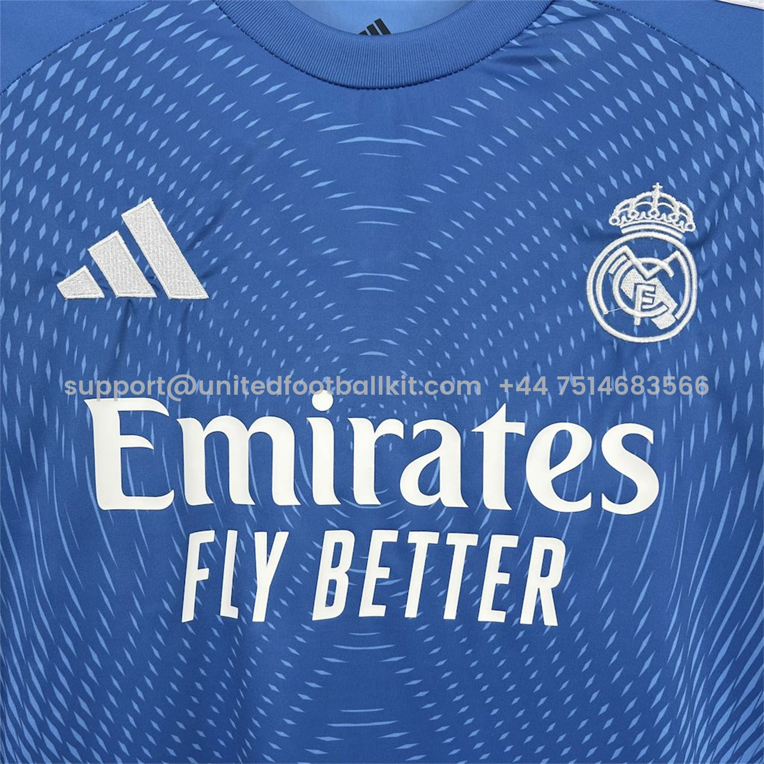Unitedfootballkit.com | Real Madrid 25-26 Blue Goalkeeper Jersey - Fans Version -Customize Name, Number and Patch | Worldwide Shipping