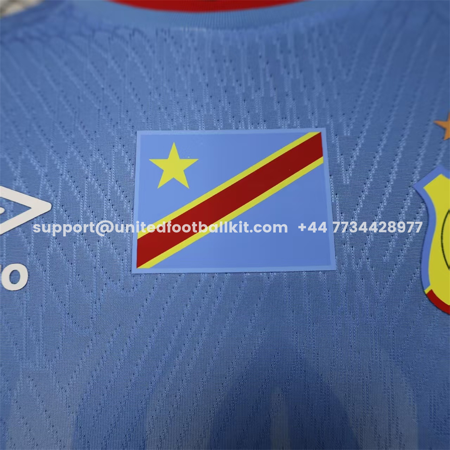 Unitedfootballkit.com | Congo 2026 Home Blue Jersey - Player Version -Customize Name, Number and Patch | Worldwide Shipping