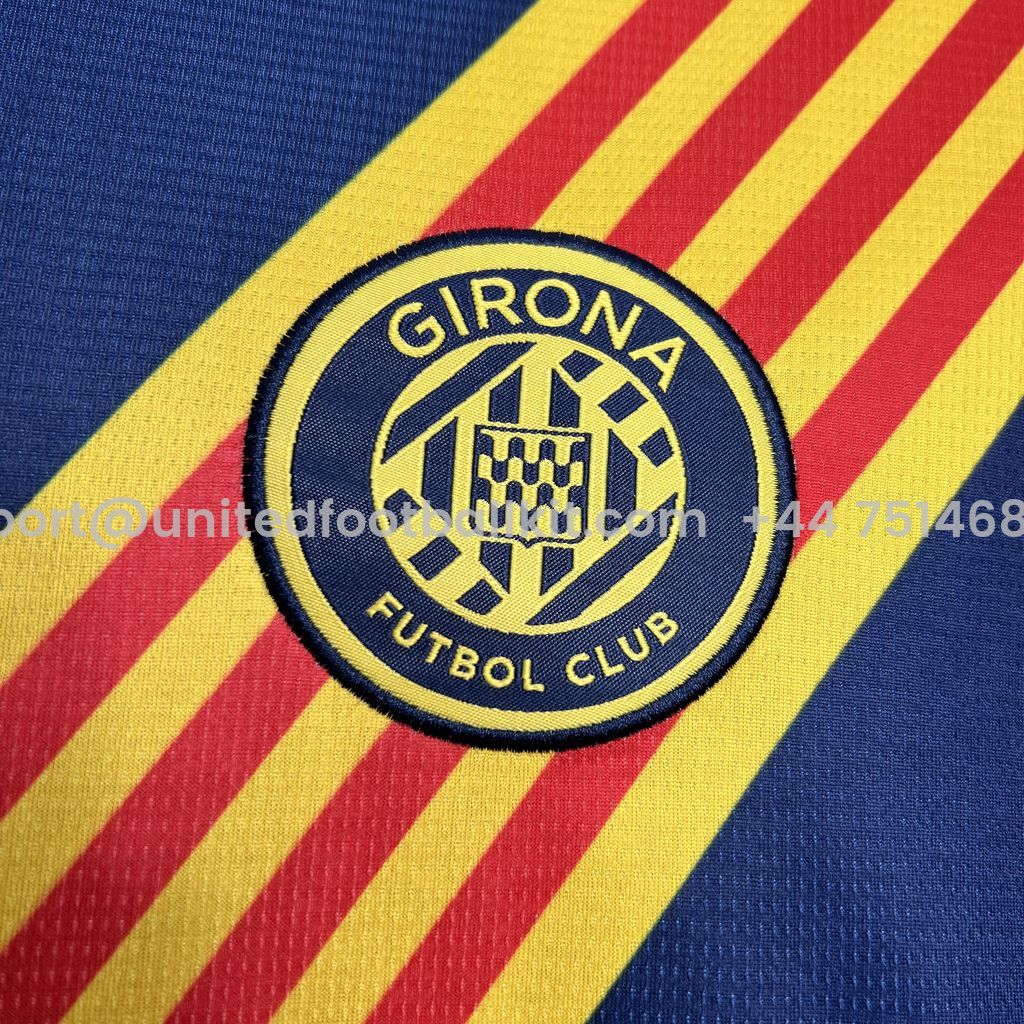 Unitedfootballkit.com | Girona 24-25 Away Jersey - Fans Version -Customize Name, Number and Patch | Worldwide Shipping