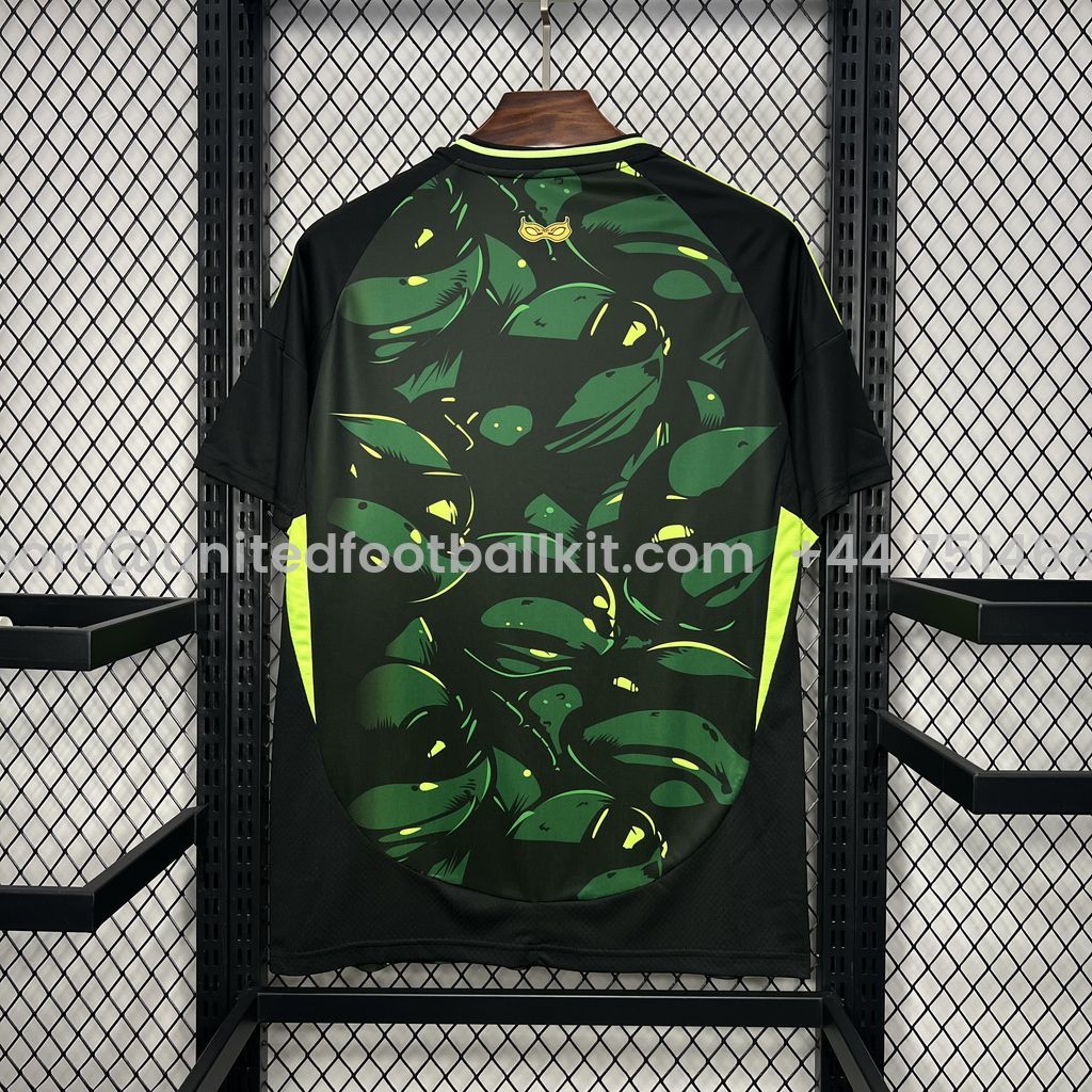 Unitedfootballkit.com | Real Madrid 24-25 Black and Green Turtle Jersey - Fans Version -Customize Name, Number and Patch | Worldwide Shipping