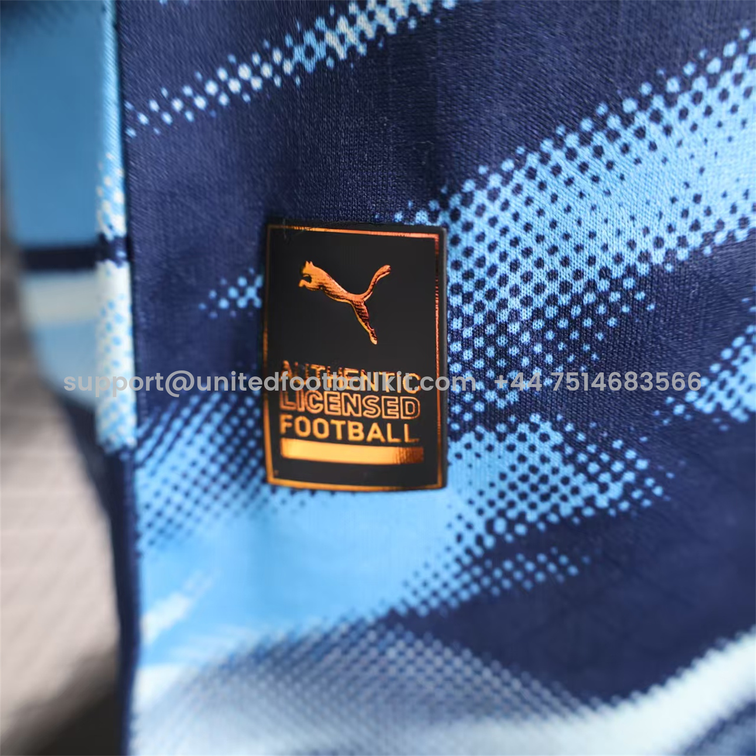 Unitedfootballkit.com | Marseille 25-26 Blue Gradient Training Jersey - Player Version -Customize Name, Number and Patch | Worldwide Shipping