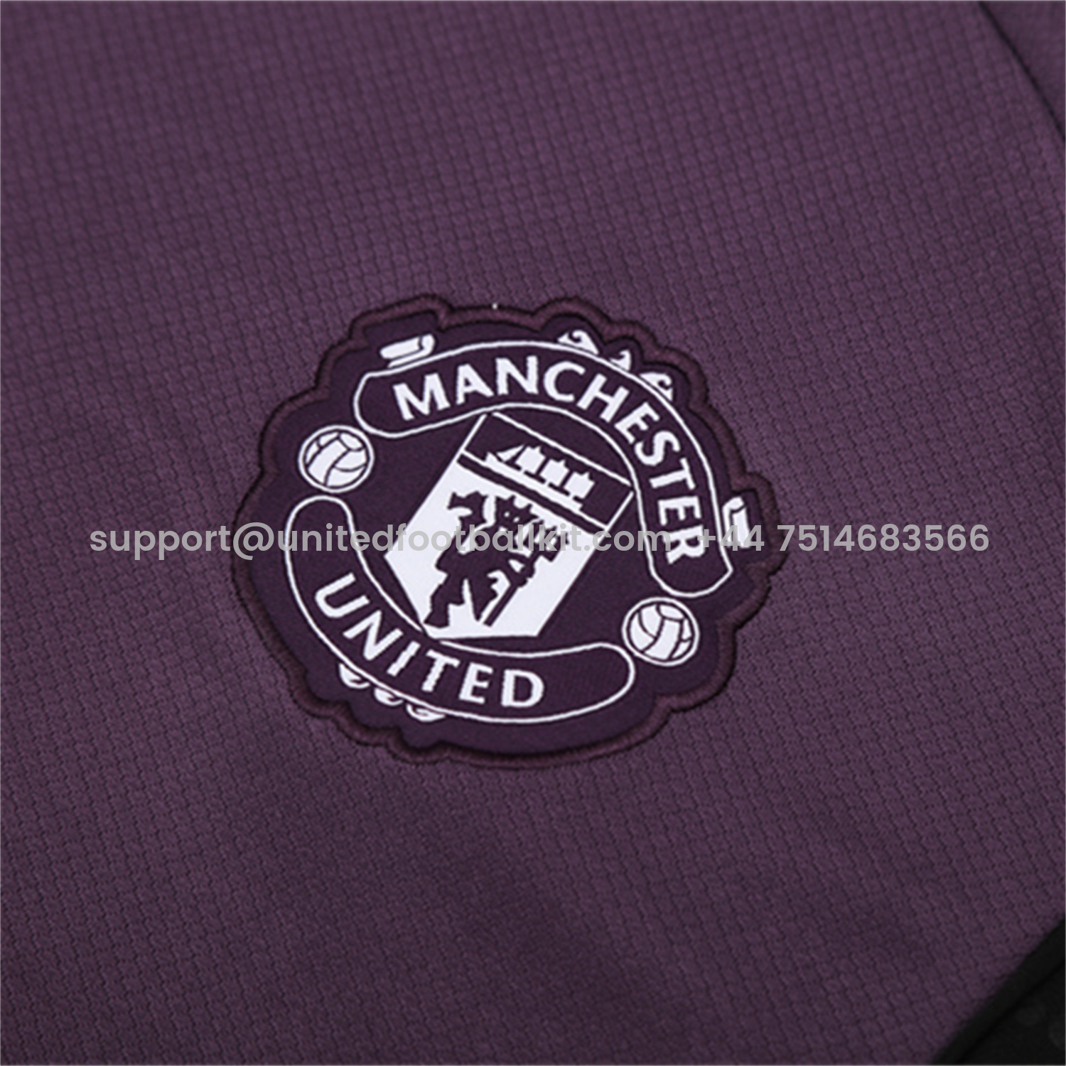 Unitedfootballkit.com | Manchester United 25-26 Kids Short-Sleeve Training Set - Purple Top & Black shorts -Customize Name, Number and Patch | Worldwide Shipping