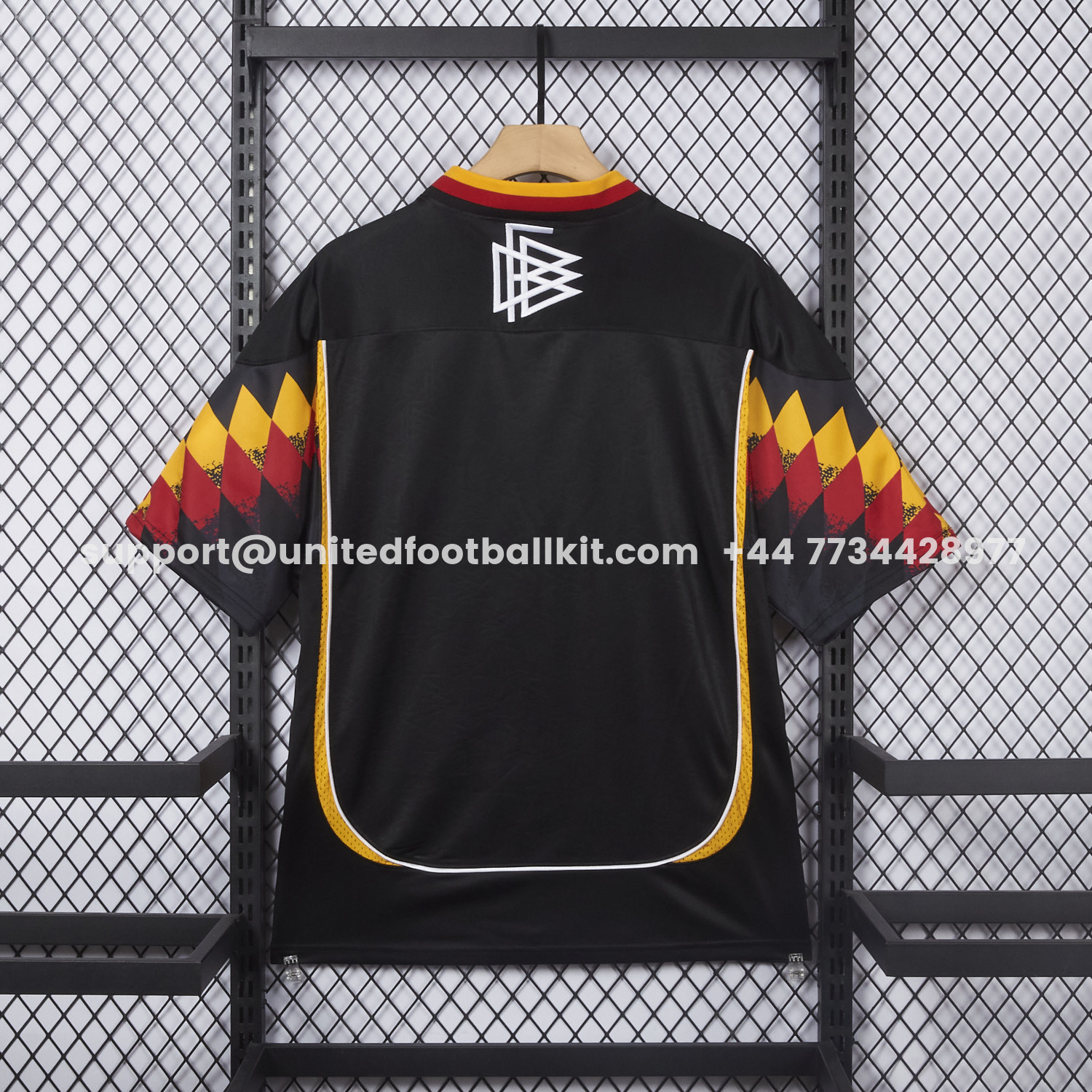 Unitedfootballkit.com | Germany 2026 Retro Style Black Jersey - Fans Version -Customize Name, Number and Patch | Worldwide Shipping