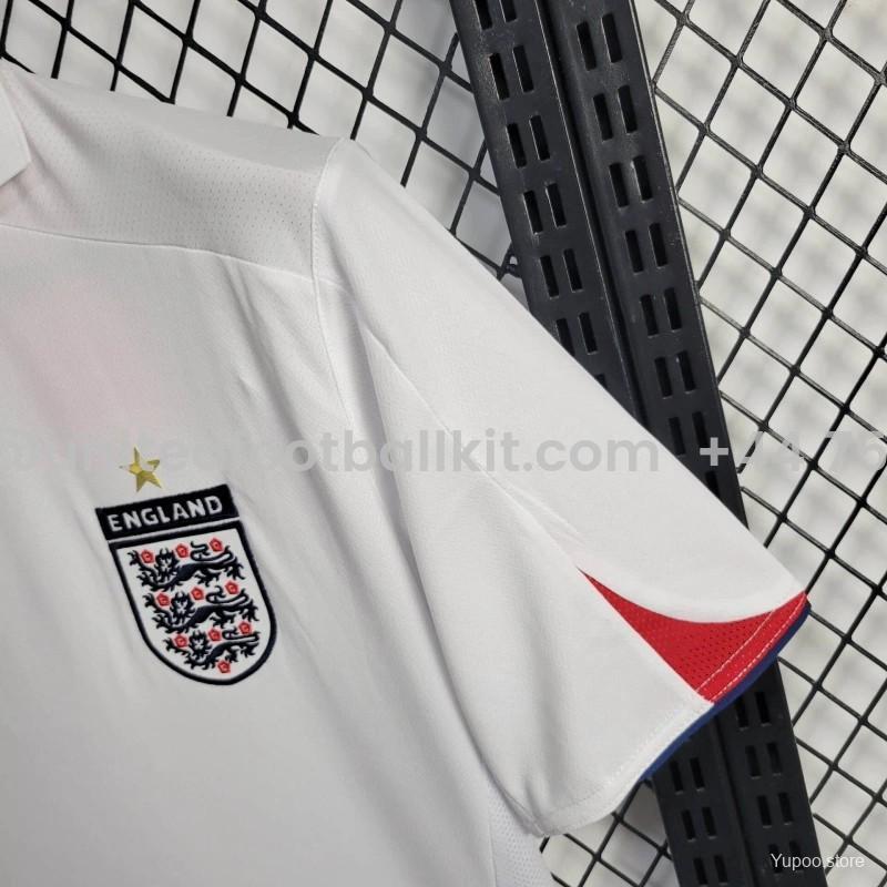 Unitedfootballkit.com | Retro England 2006 Home Stadium Jersey -Customize Name, Number and Patch | Worldwide Shipping