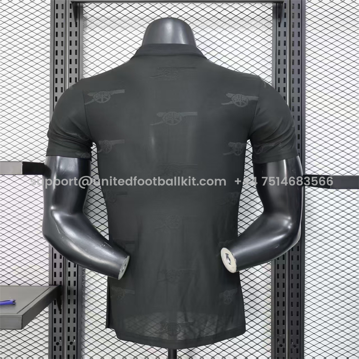 Unitedfootballkit.com | Arsenal 25-26 Pure Black Special Jersey - Player Version -Customize Name, Number and Patch | Worldwide Shipping