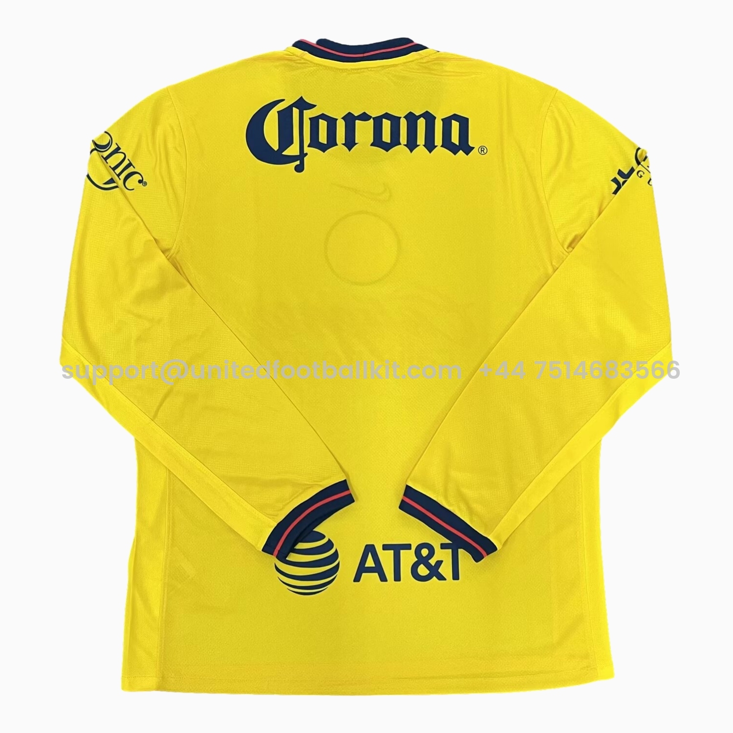 Unitedfootballkit.com | Club América 24-25 Home Long Sleeve Jersey - Fans Version -Customize Name, Number and Patch | Worldwide Shipping