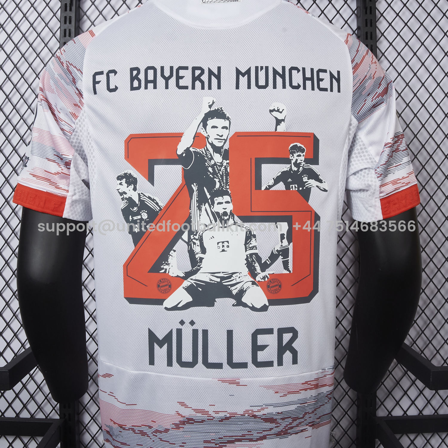 Unitedfootballkit.com | 【MÜLLER 25 Pattern】Bayern Munich 25-26 Away Jersey - Player Version -Customize Name, Number and Patch | Worldwide Shipping