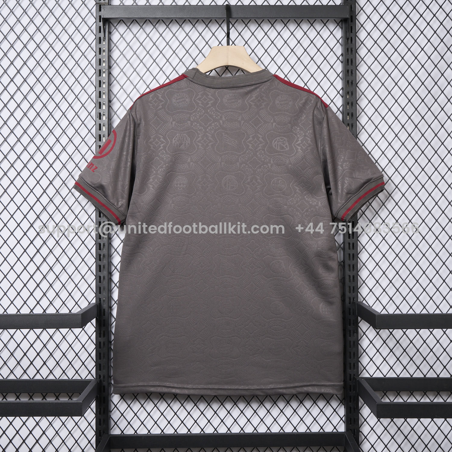 Unitedfootballkit.com | Bayern Munich 2025 Grey 125th Anniversary Jersey - Fans Version -Customize Name, Number and Patch | Worldwide Shipping