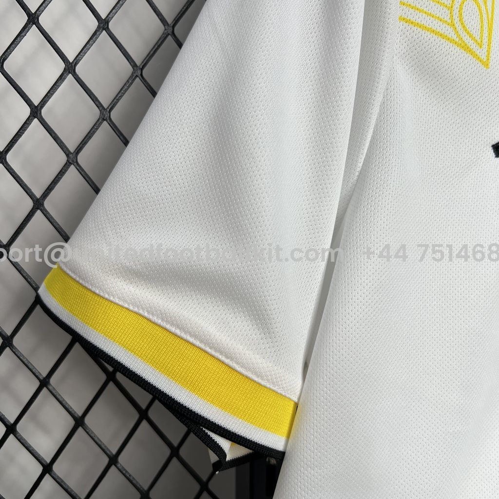 Unitedfootballkit.com | Real Madrid 24-25 White and Black Mamba Jersey - Fans Version -Customize Name, Number and Patch | Worldwide Shipping