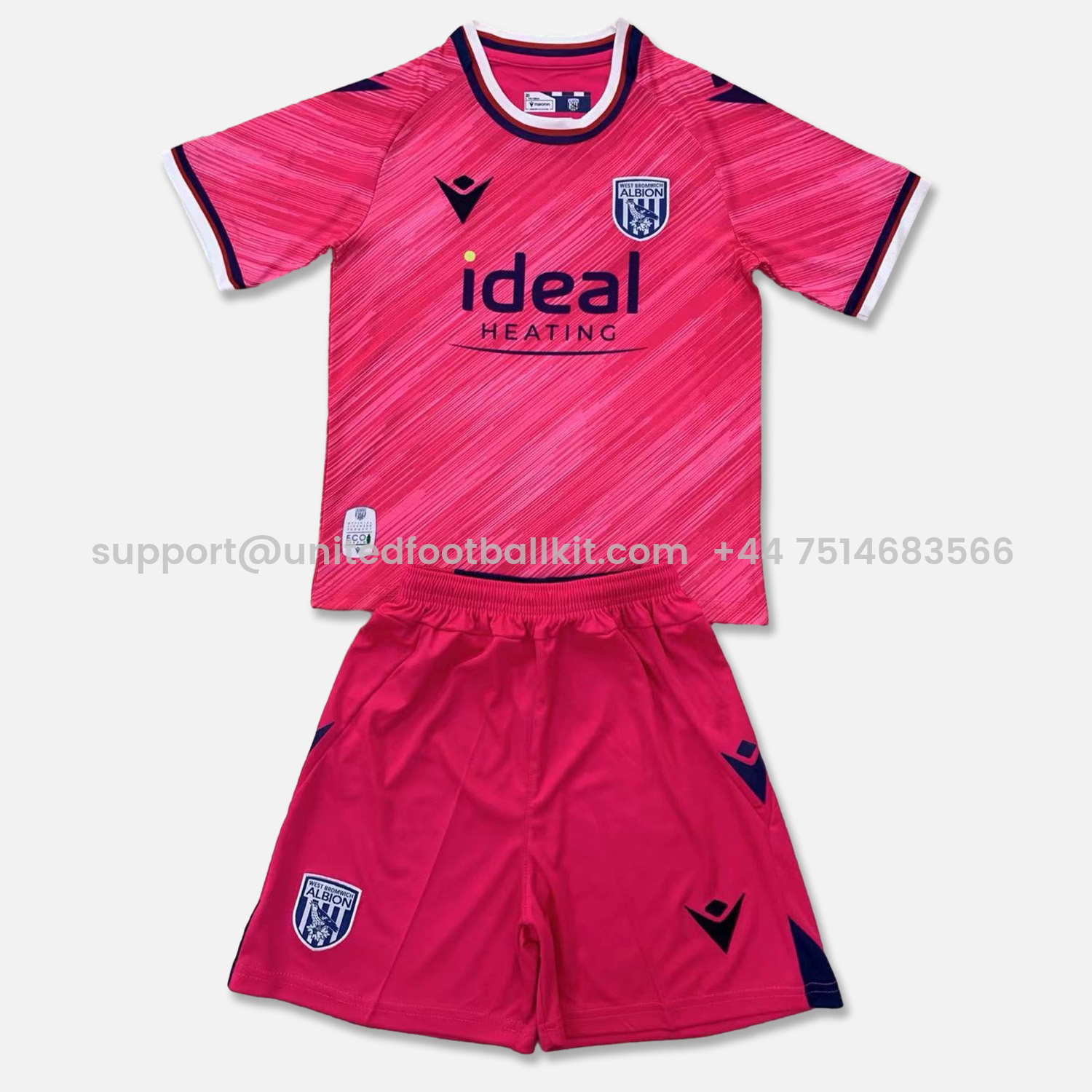 Unitedfootballkit.com | West Bromwich 24-25 Third Kids Kit -Customize Name, Number and Patch | Worldwide Shipping